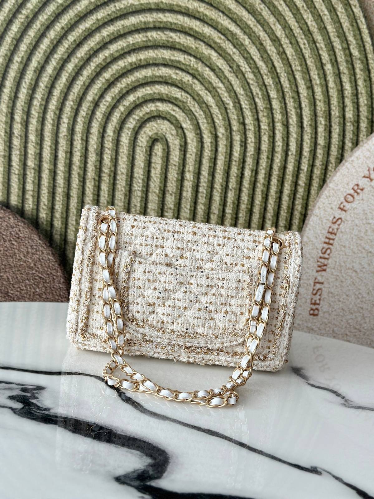 シャネル CHANEL 2625 マトラッセ チェーンウォレット ブラックキャビアスキン ゴールド金具 ターンロック レ - 画像 17
