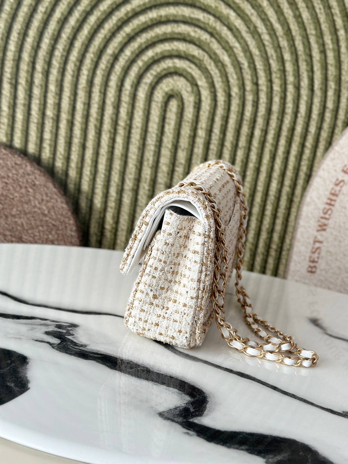 シャネル CHANEL 2625 マトラッセ チェーンウォレット ブラックキャビアスキン ゴールド金具 ターンロック レ - 画像 18