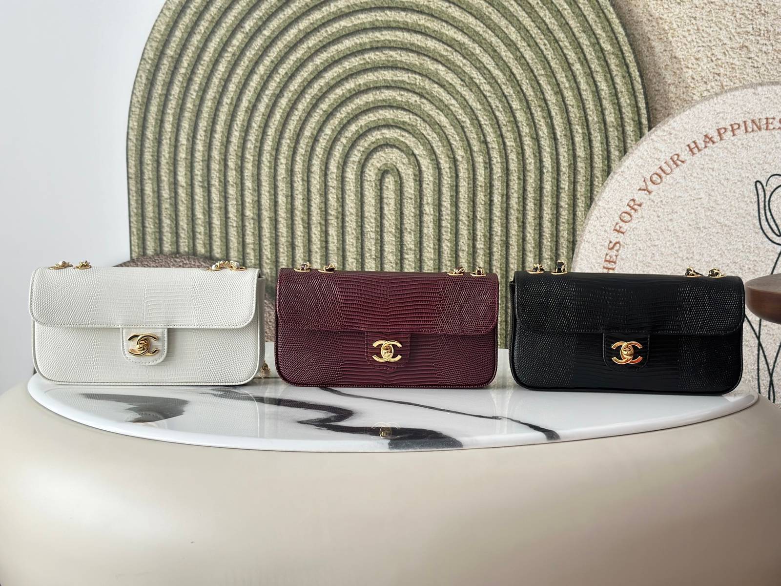 シャネル CHANEL AS6430 マトラッセ リザード レザー チェーンショルダーバッグ ゴールド金具 ターンロック