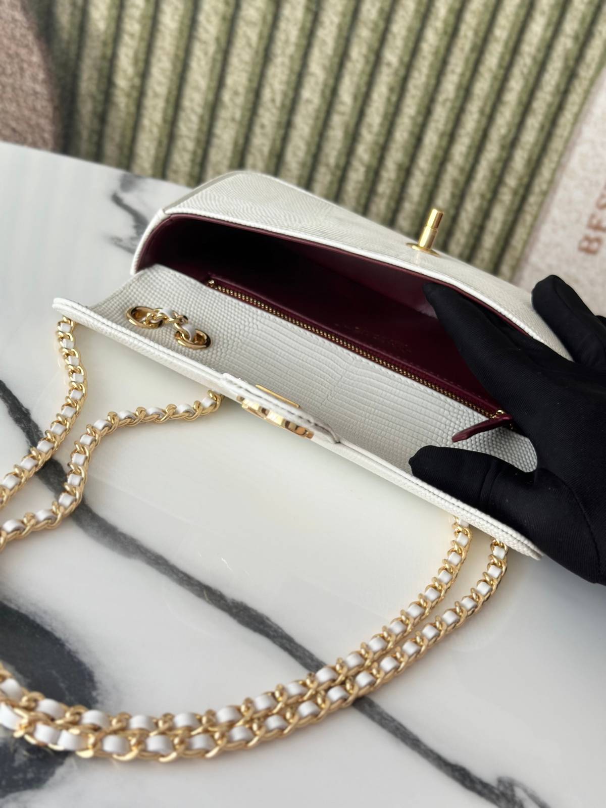 シャネル CHANEL AS6430 マトラッセ リザード レザー チェーンショルダーバッグ ゴールド金具 ターンロック - 画像 2
