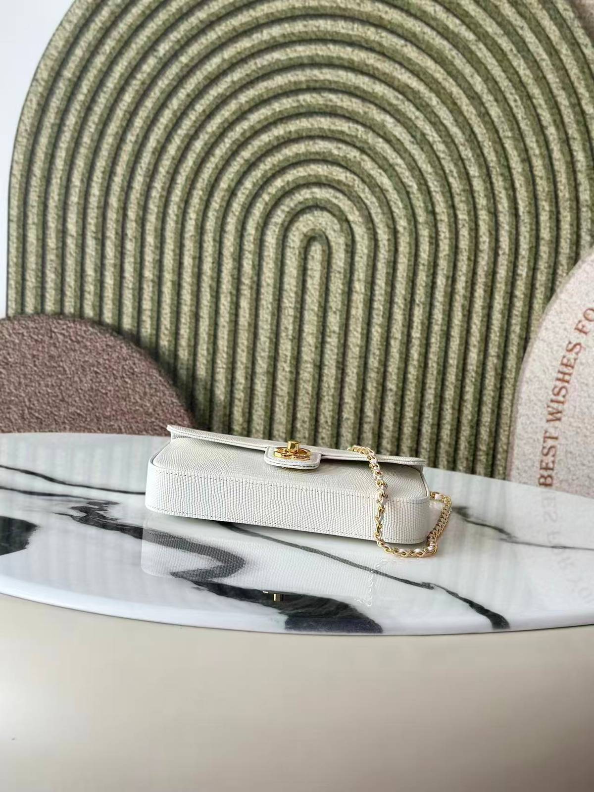 シャネル CHANEL AS6430 マトラッセ リザード レザー チェーンショルダーバッグ ゴールド金具 ターンロック - 画像 6