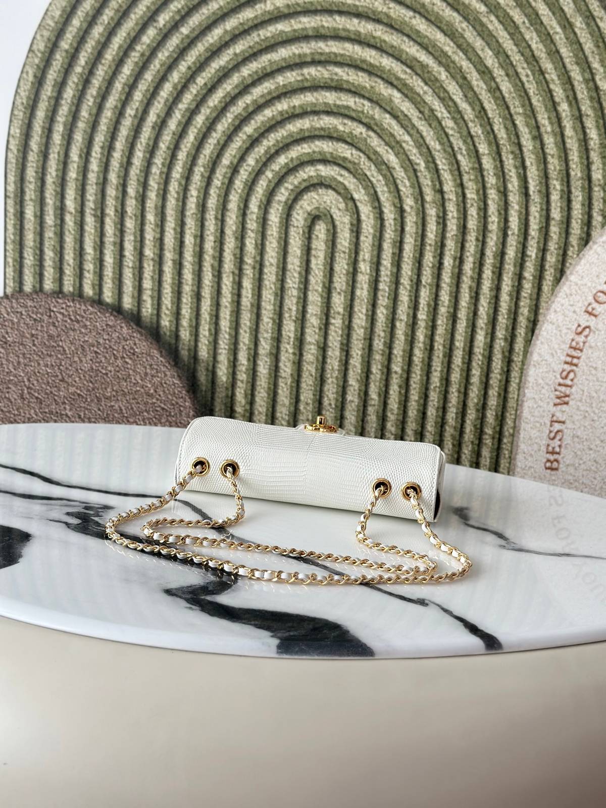 シャネル CHANEL AS6430 マトラッセ リザード レザー チェーンショルダーバッグ ゴールド金具 ターンロック - 画像 7