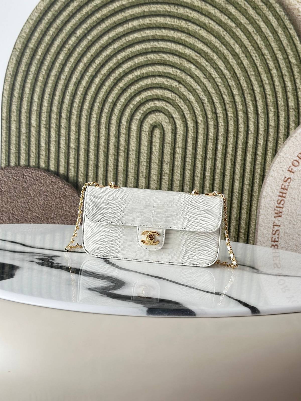 シャネル CHANEL AS6430 マトラッセ リザード レザー チェーンショルダーバッグ ゴールド金具 ターンロック - 画像 10