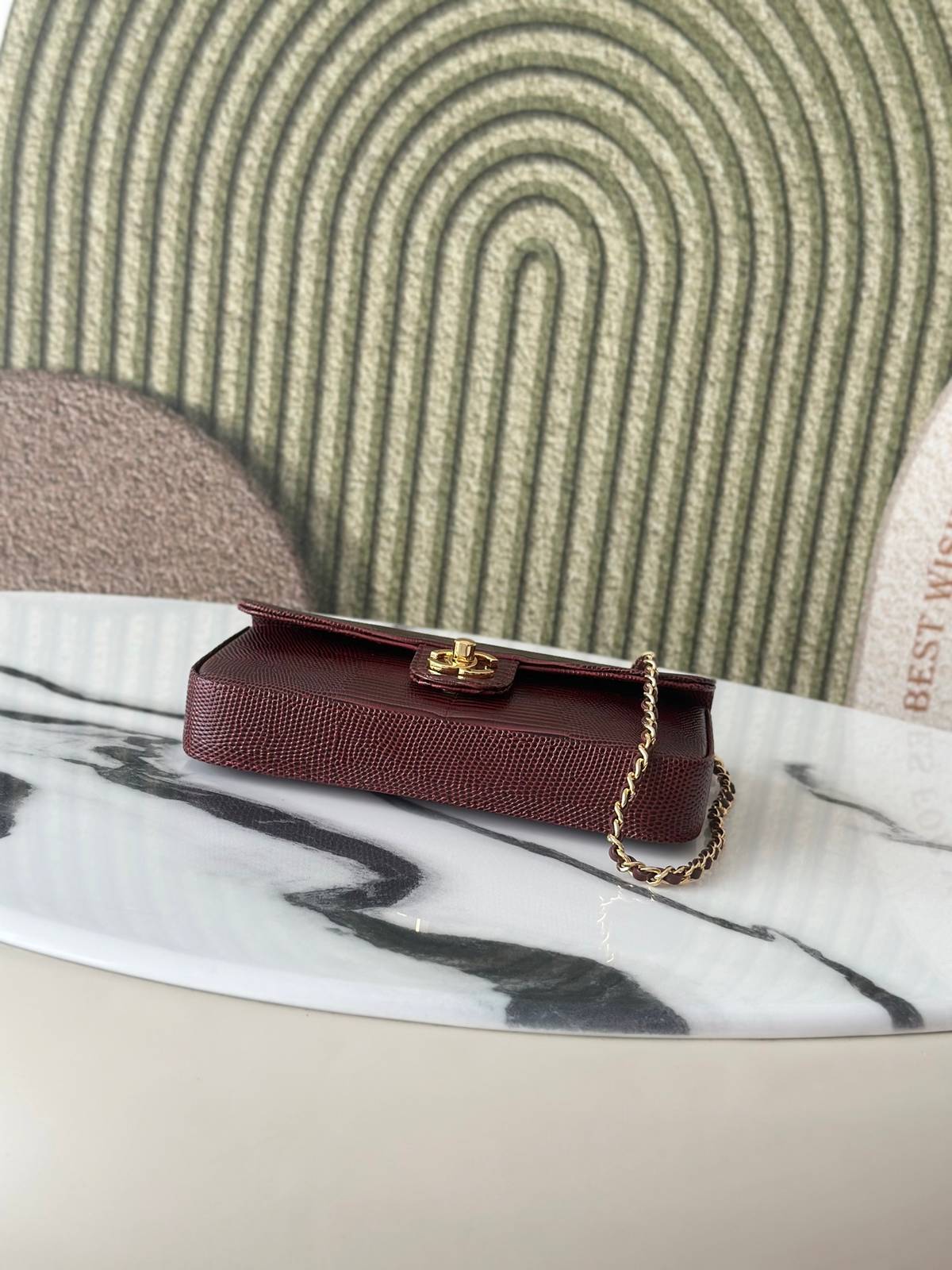シャネル CHANEL AS6430 マトラッセ リザード レザー チェーンショルダーバッグ ゴールド金具 ターンロック - 画像 15