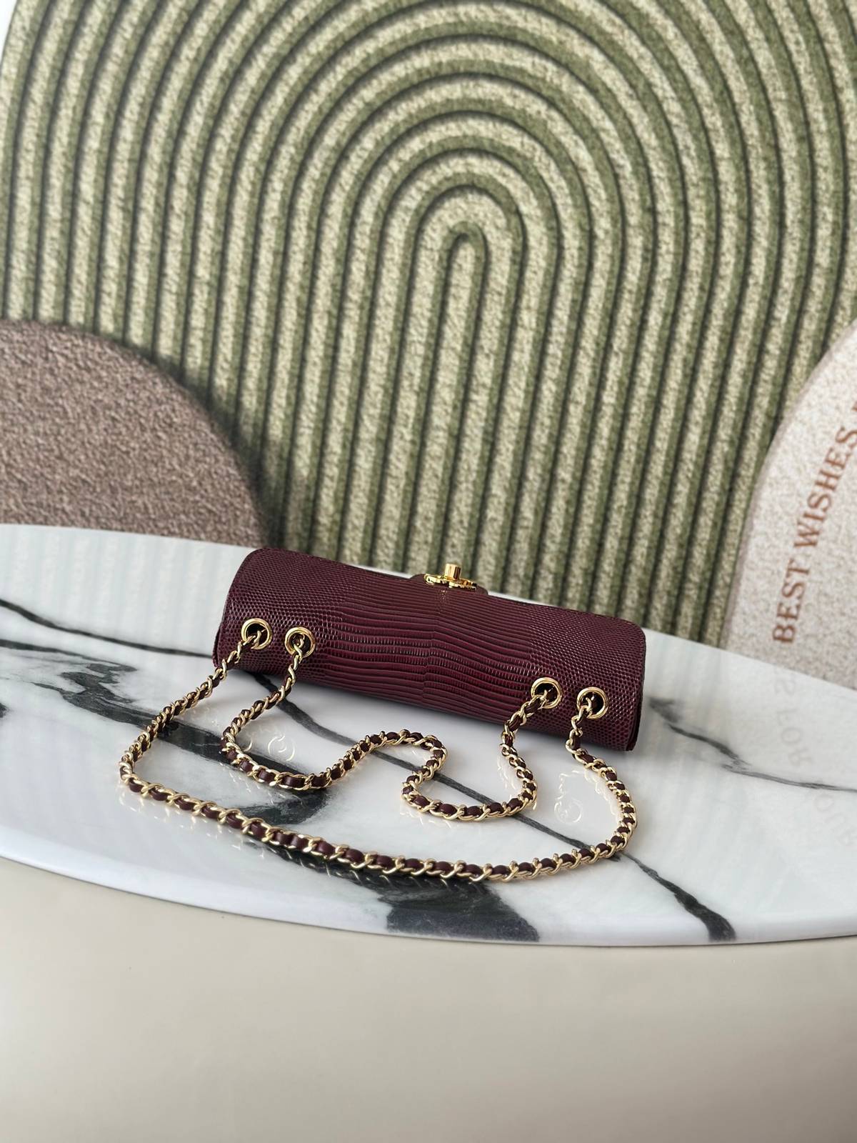シャネル CHANEL AS6430 マトラッセ リザード レザー チェーンショルダーバッグ ゴールド金具 ターンロック - 画像 16
