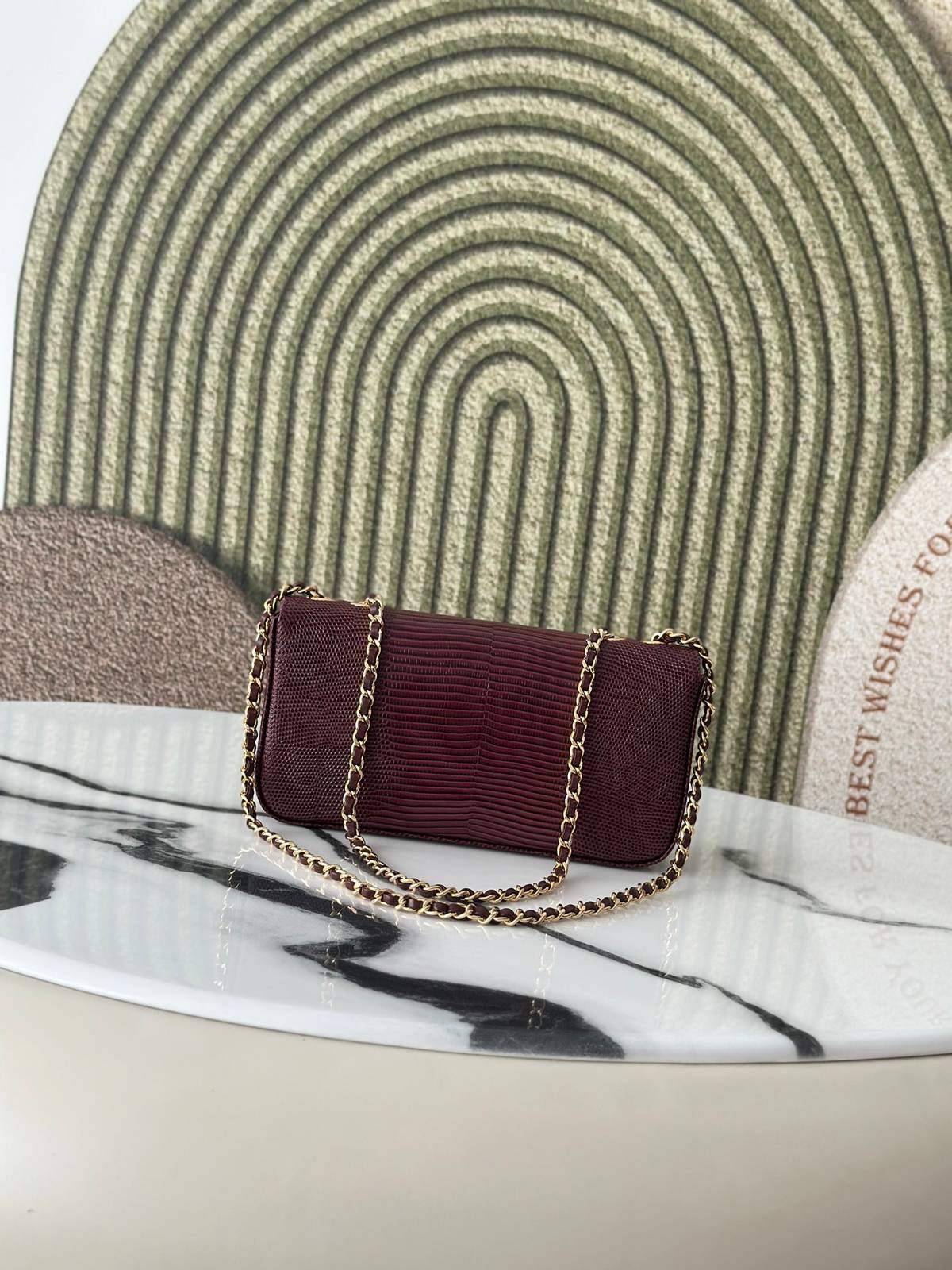 シャネル CHANEL AS6430 マトラッセ リザード レザー チェーンショルダーバッグ ゴールド金具 ターンロック - 画像 17