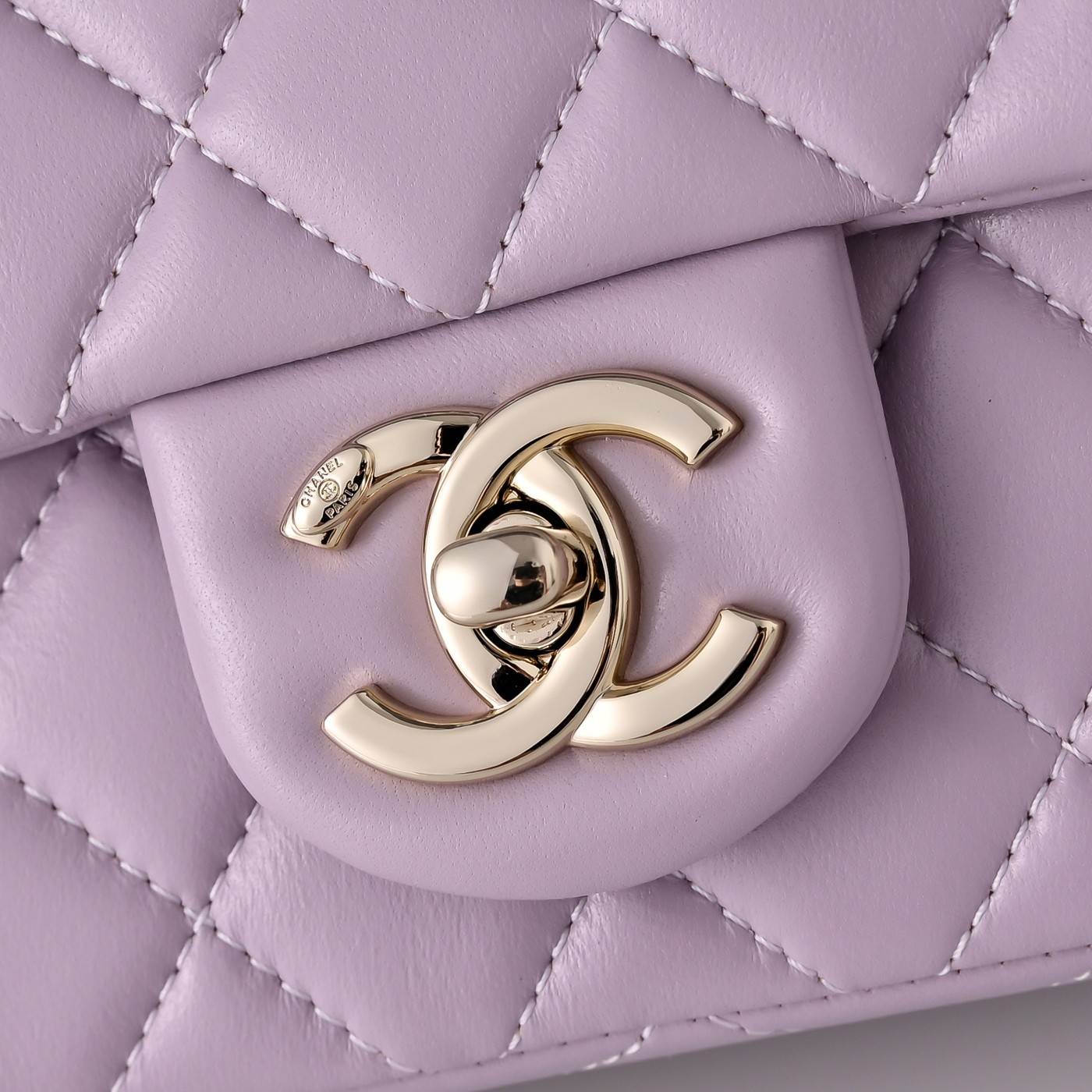 シャネル CHANEL マトラッセ ラムスキン チェーンショルダーバッグ フラップバッグ ゴールド金具 ターンロック レ - 画像 6