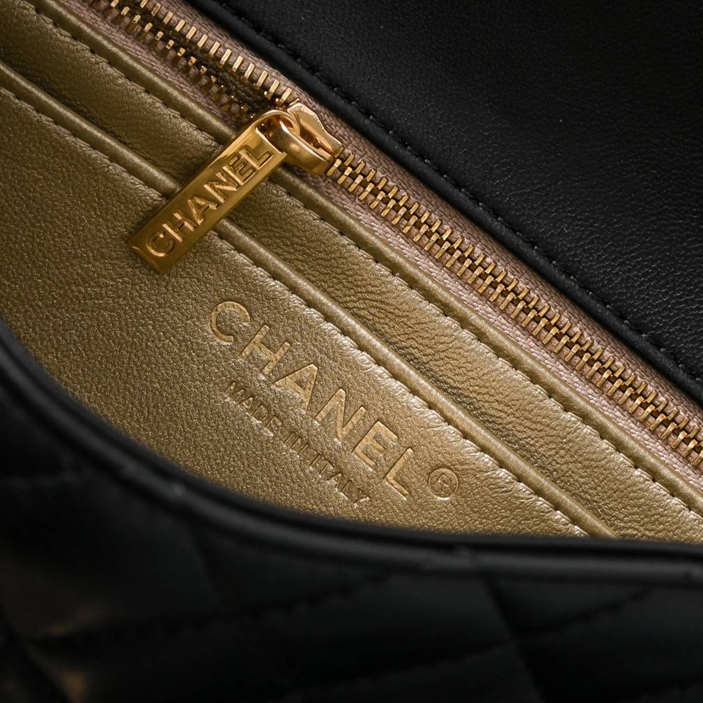 シャネル CHANEL マトラッセ ラムスキン チェーンショルダーバッグ フラップバッグ ゴールド金具 ターンロック レ - 画像 12