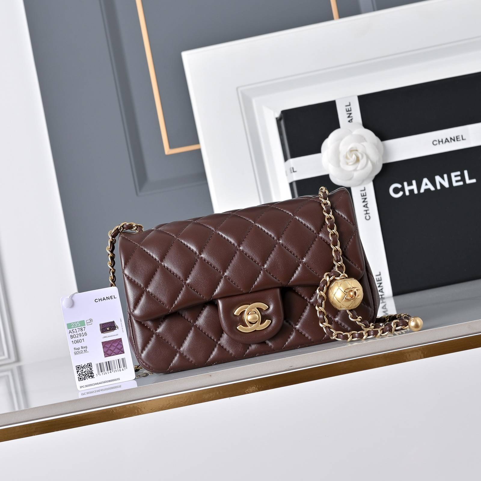 シャネル CHANEL マトラッセ ラムスキン チェーンショルダーバッグ ゴールド金具 レディース - 画像 10