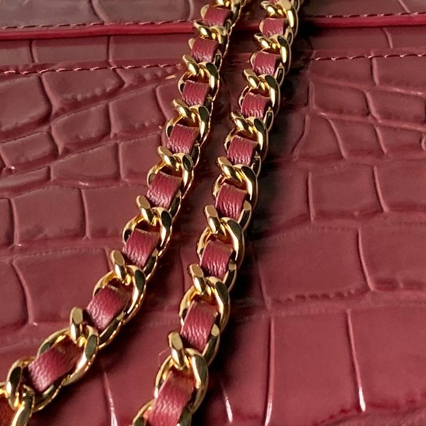 シャネル CHANEL マトラッセ バニティバッグ キャビアスキン ゴールド金具 レザー編み込みチェーン ファスナー開閉 - 画像 15