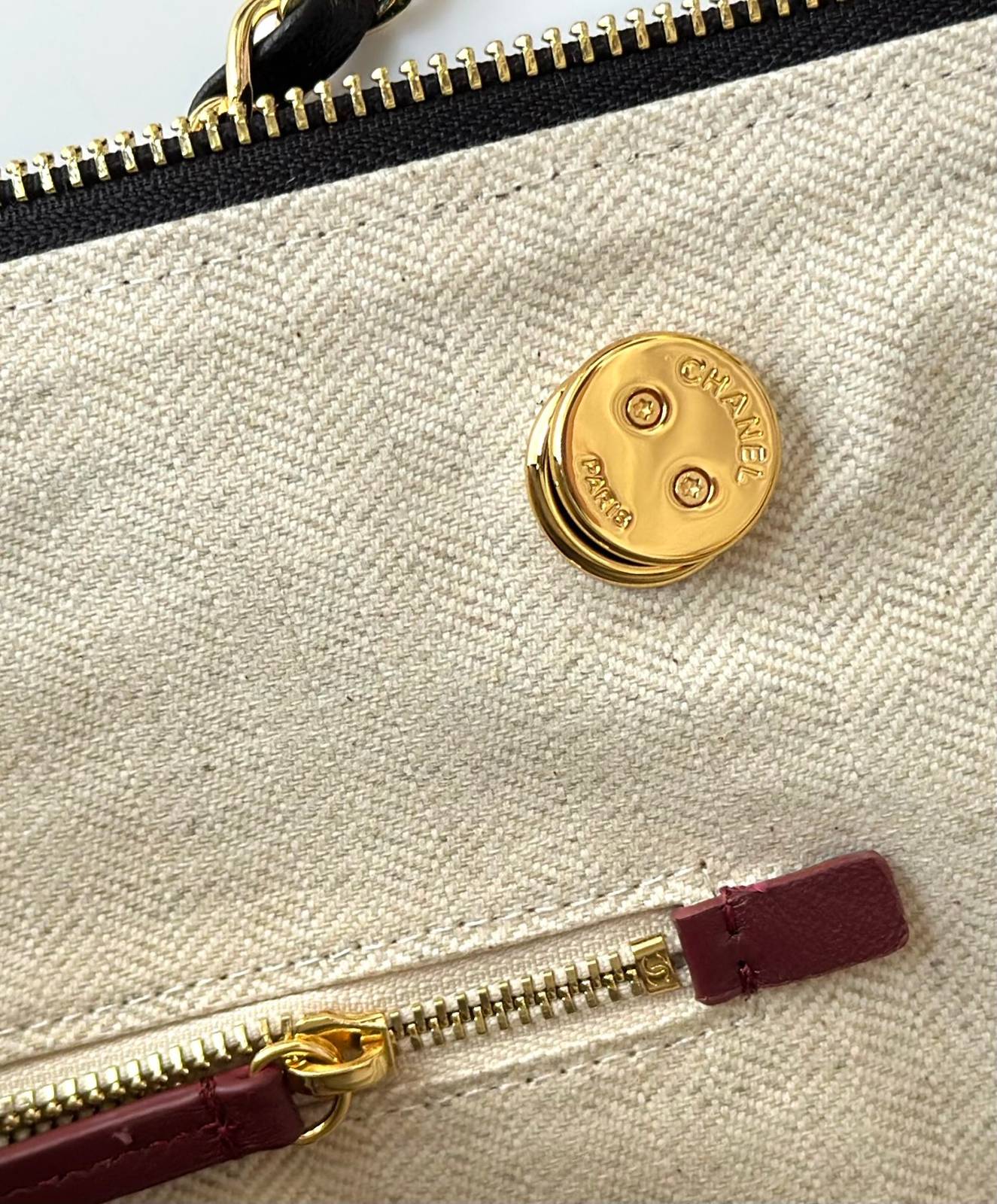 シャネル 6483 マトラッセ ラムスキン チェーンショルダーバッグ ブラック ゴールド金具 レディース - 画像 3