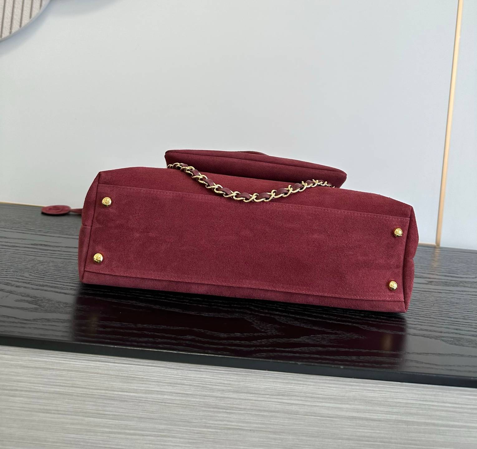 シャネル 6483 マトラッセ ラムスキン チェーンショルダーバッグ ブラック ゴールド金具 レディース - 画像 16
