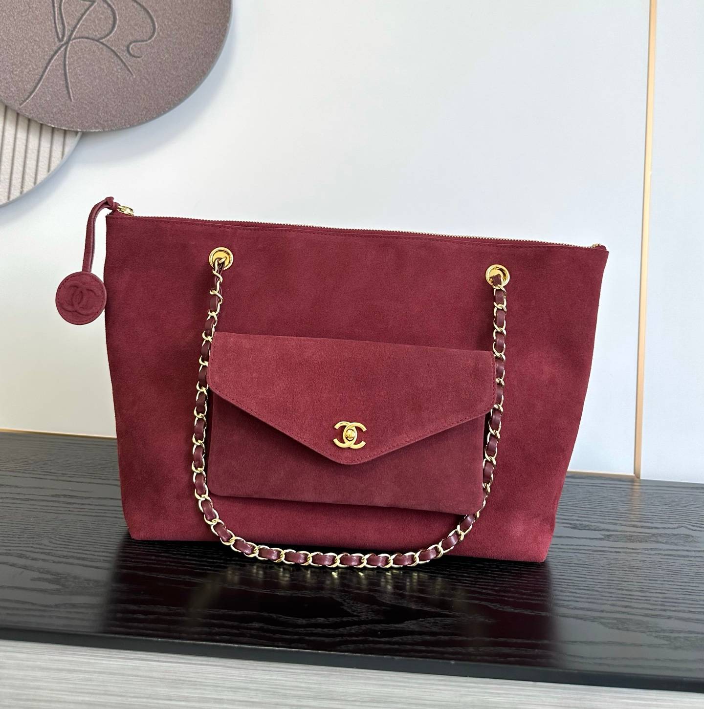 シャネル 6483 マトラッセ ラムスキン チェーンショルダーバッグ ブラック ゴールド金具 レディース - 画像 19