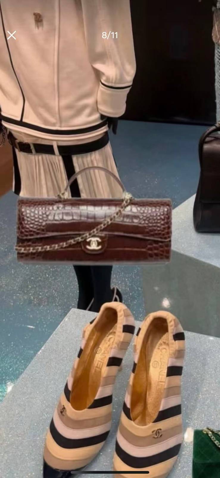 シャネル CHANEL AP5280 チェーンショルダーバッグ キャビアスキン ボルドー レッド ゴールド金具 - 画像 8