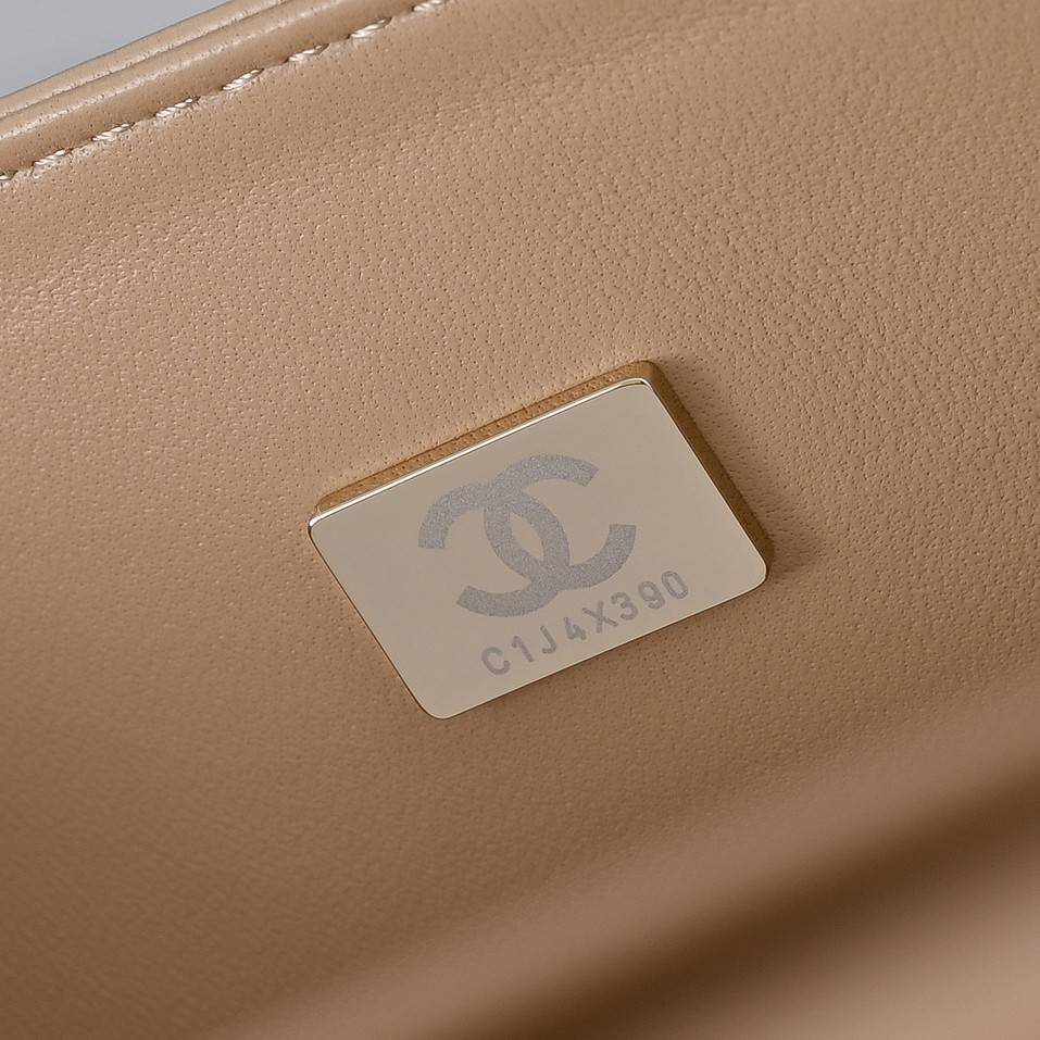 シャネル 1112 マトラッセ ラムスキン シャンパンゴールド金具 チェーンショルダーバッグ レディース - 画像 11