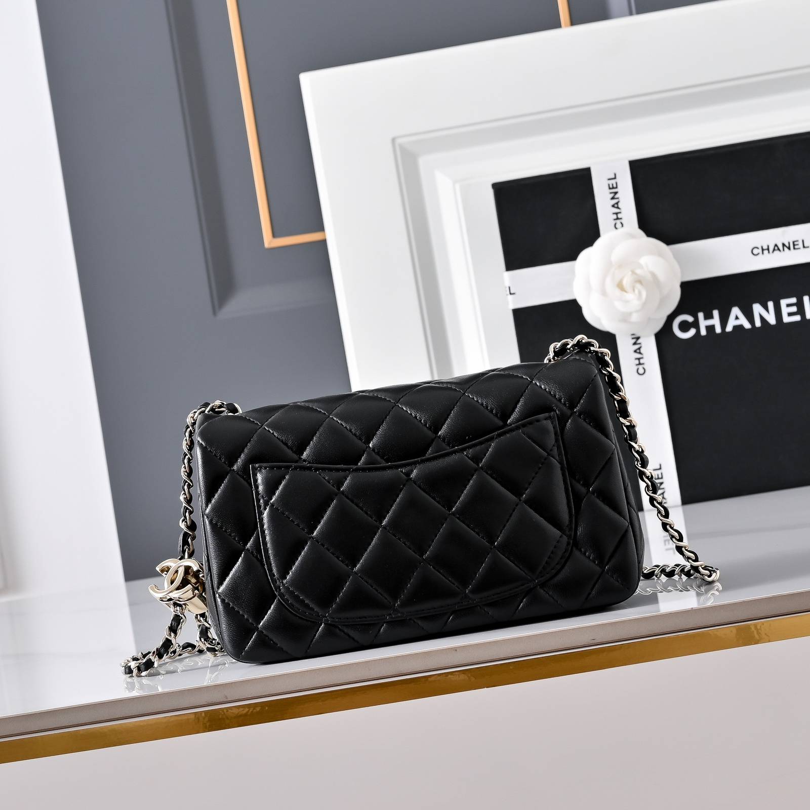 シャネル CHANEL マトラッセ ラムスキン チェーンショルダーバッグ ゴールド金具 レディース - 画像 8