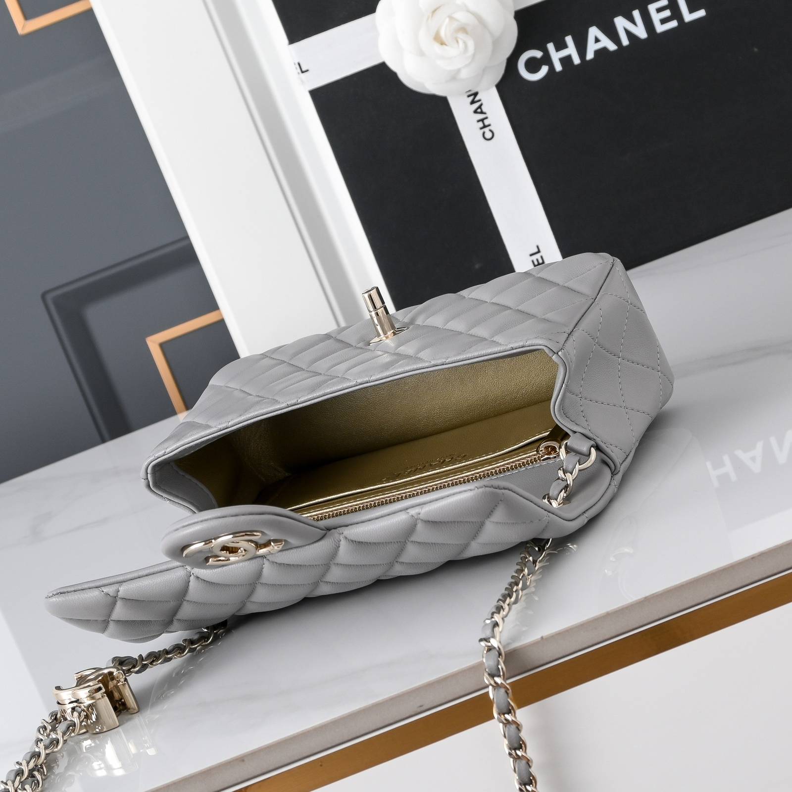 シャネル CHANEL マトラッセ ラムスキン チェーンショルダーバッグ ゴールド金具 レディース - 画像 13