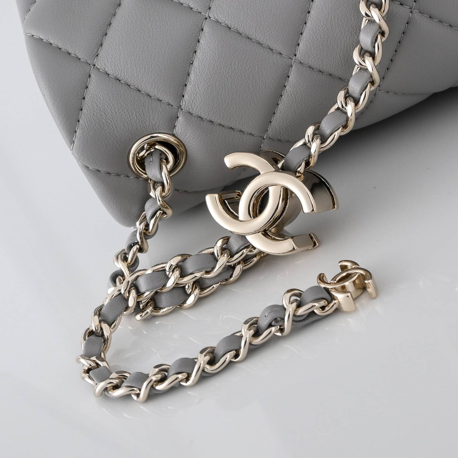 シャネル CHANEL マトラッセ ラムスキン チェーンショルダーバッグ ゴールド金具 レディース - 画像 14