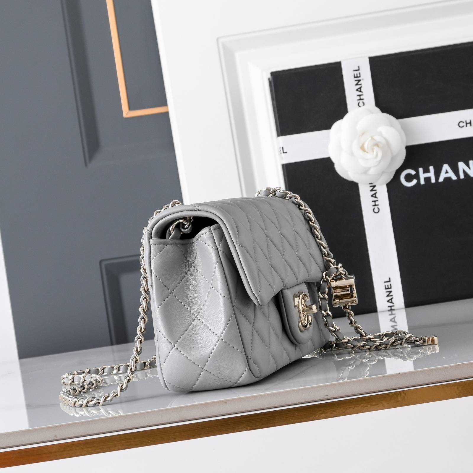 シャネル CHANEL マトラッセ ラムスキン チェーンショルダーバッグ ゴールド金具 レディース - 画像 18