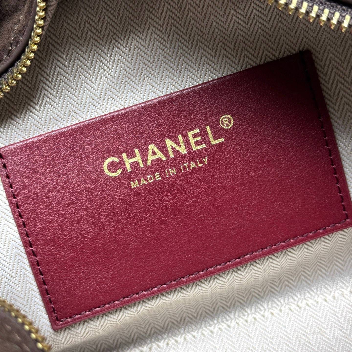 シャネル CHANEL 6344mini マトラッセ ミニバッグ ラムスキン ゴールド金具 フラップバッグ レザー編み込 - 画像 3