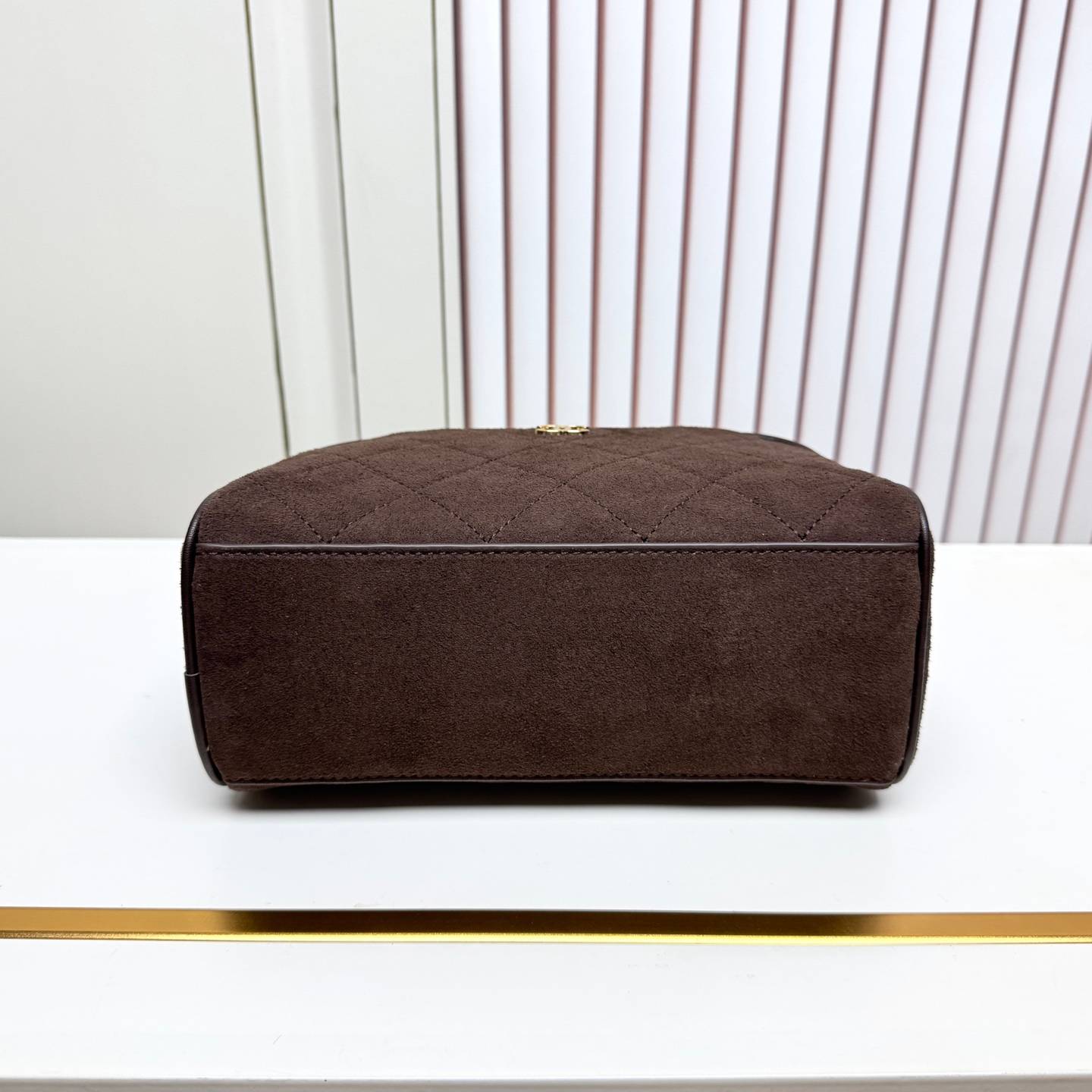 シャネル CHANEL 6344mini マトラッセ ミニバッグ ラムスキン ゴールド金具 フラップバッグ レザー編み込 - 画像 4
