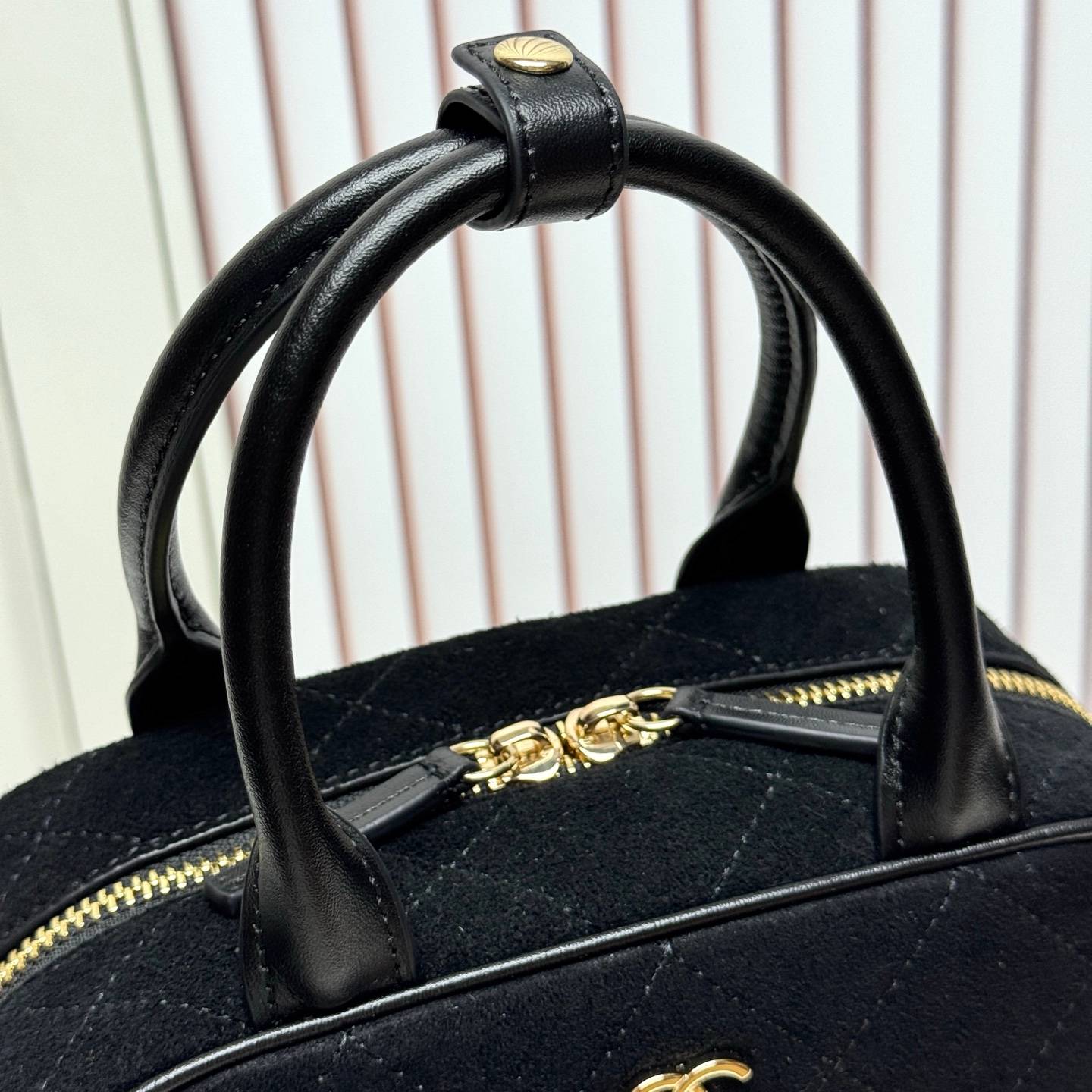 シャネル CHANEL 6344mini マトラッセ ミニバッグ ラムスキン ゴールド金具 フラップバッグ レザー編み込 - 画像 13