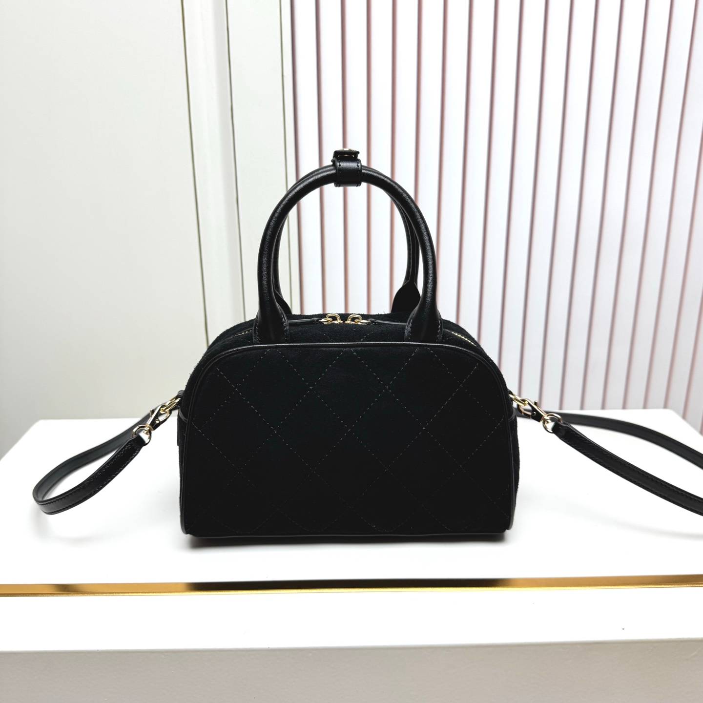 シャネル CHANEL 6344mini マトラッセ ミニバッグ ラムスキン ゴールド金具 フラップバッグ レザー編み込 - 画像 15