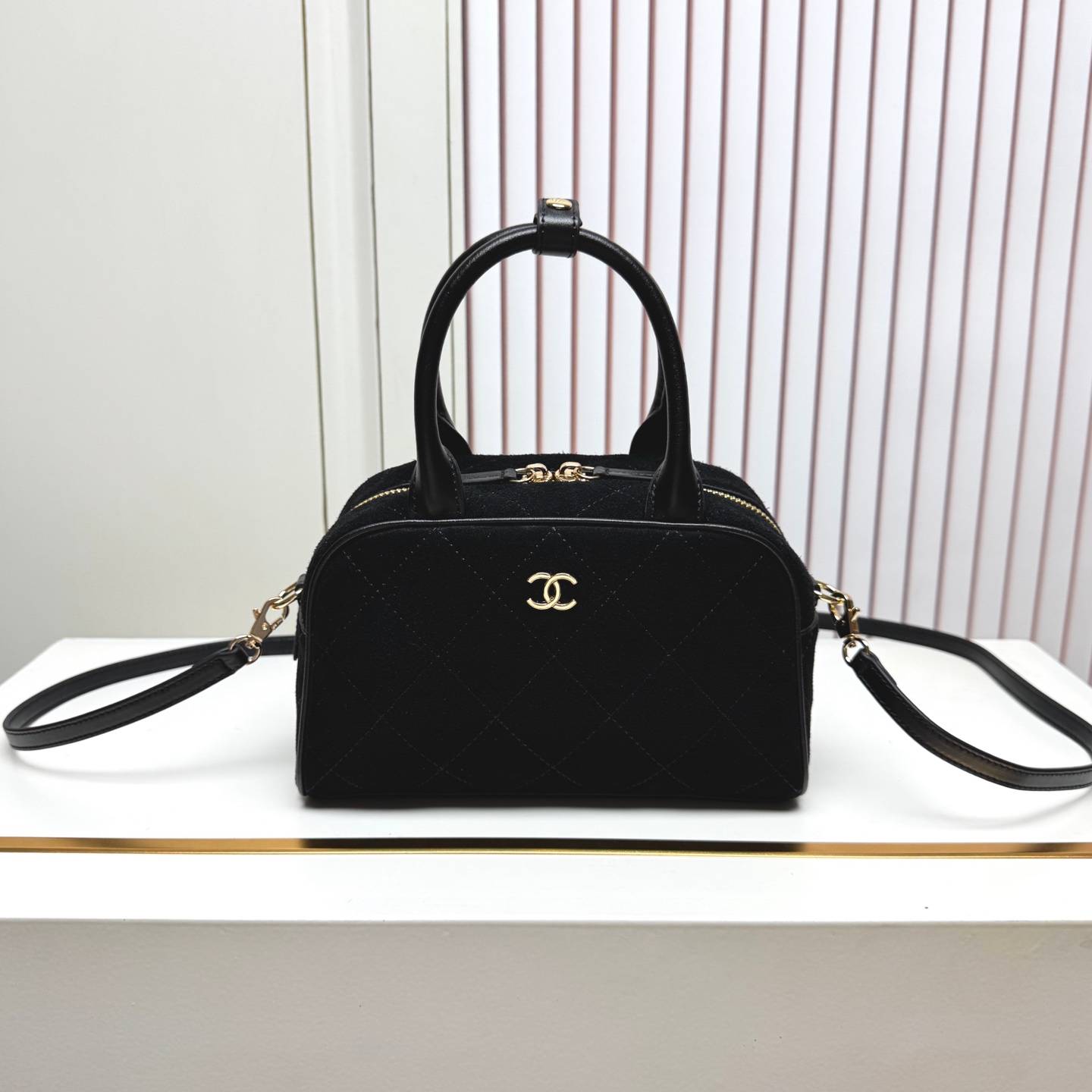 シャネル CHANEL 6344mini マトラッセ ミニバッグ ラムスキン ゴールド金具 フラップバッグ レザー編み込 - 画像 19