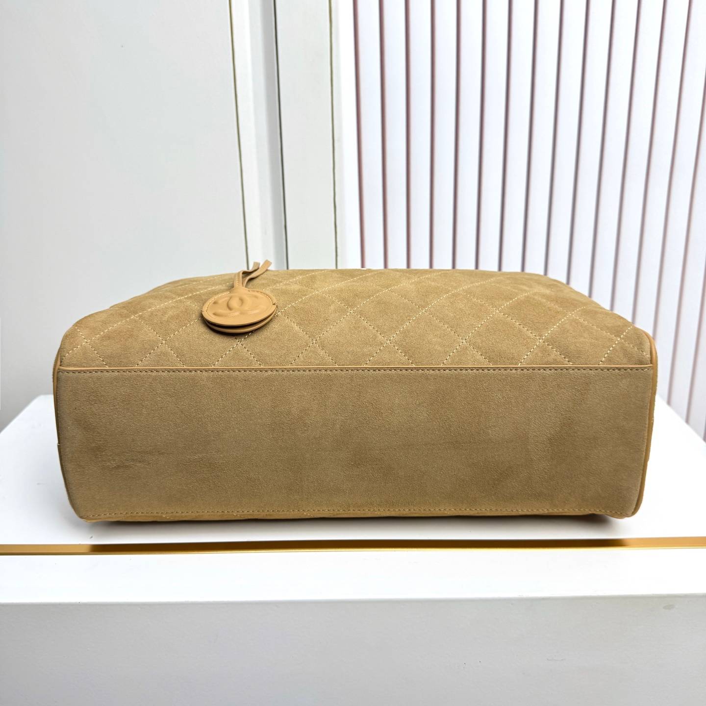 シャネル 6338 マトラッセ ラムスキン ボストンバッグ ゴールド金具 ショルダー ハンドバッグ レディース - 画像 14