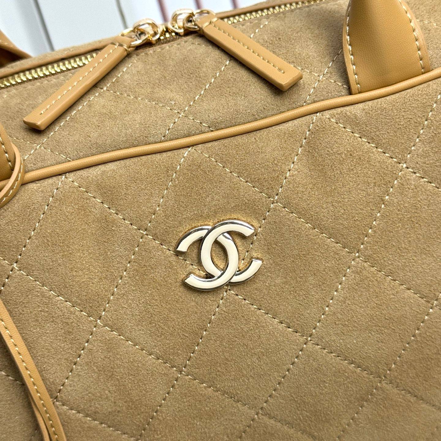 シャネル 6338 マトラッセ ラムスキン ボストンバッグ ゴールド金具 ショルダー ハンドバッグ レディース - 画像 18