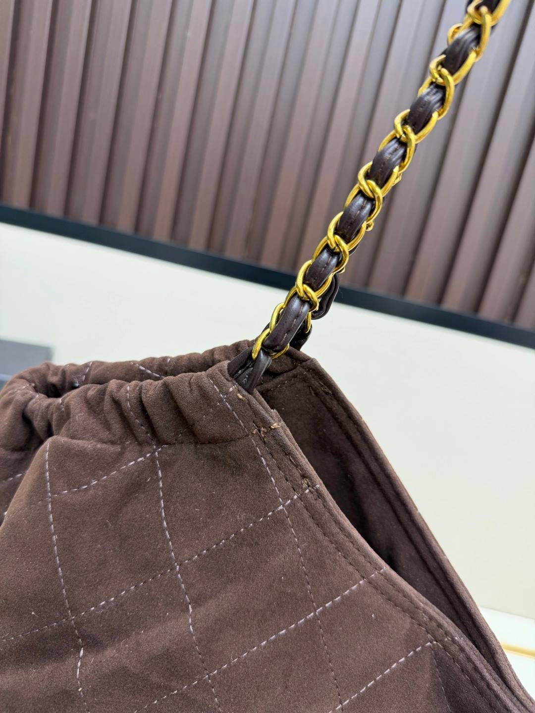 シャネル CHANEL マトラッセ チェーンショルダーバッグ ブラック ゴールド金具 レディース - 画像 12