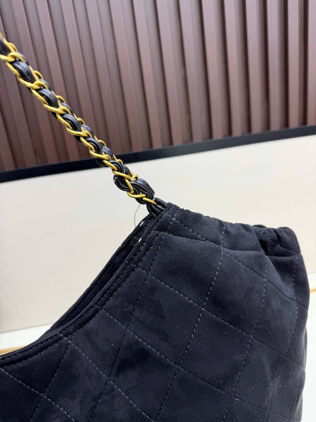 シャネル CHANEL マトラッセ チェーンショルダーバッグ ブラック ゴールド金具 レディース - 画像 20