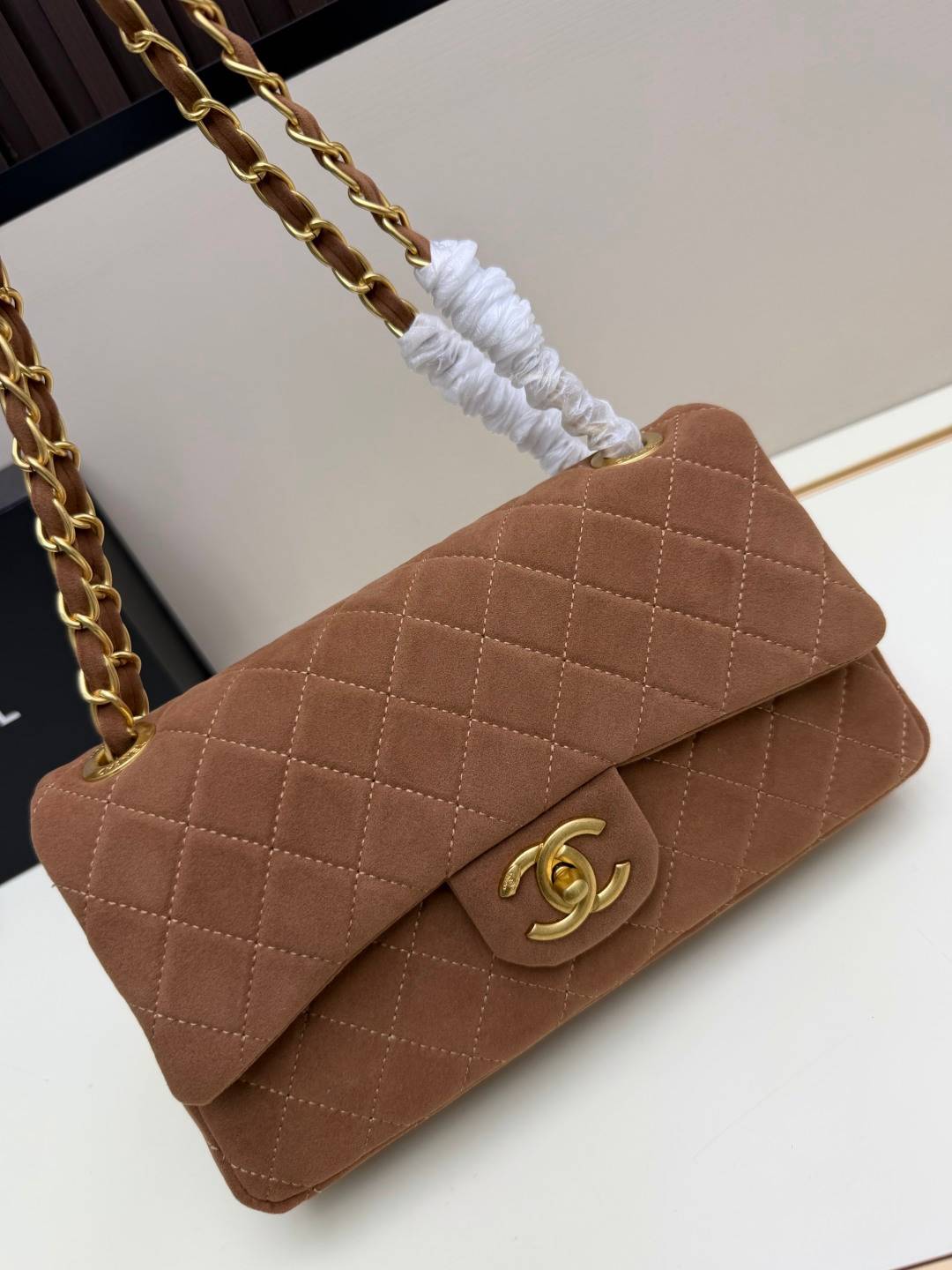 シャネル CHANEL マトラッセ ラムスキン チェーンショルダーバッグ ブラック ベージュ レッド ボルドー ゴールド - 画像 6