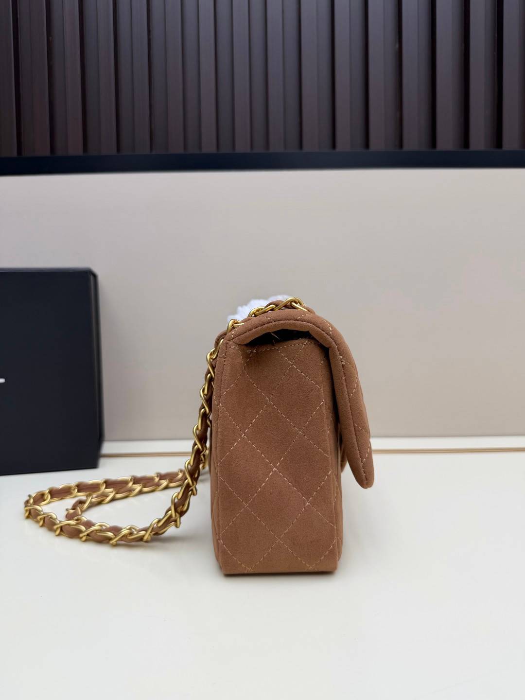 シャネル CHANEL マトラッセ ラムスキン チェーンショルダーバッグ ブラック ベージュ レッド ボルドー ゴールド - 画像 7