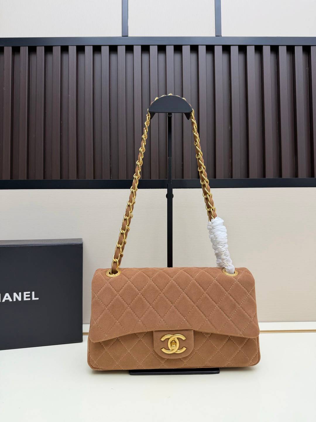 シャネル CHANEL マトラッセ ラムスキン チェーンショルダーバッグ ブラック ベージュ レッド ボルドー ゴールド - 画像 9