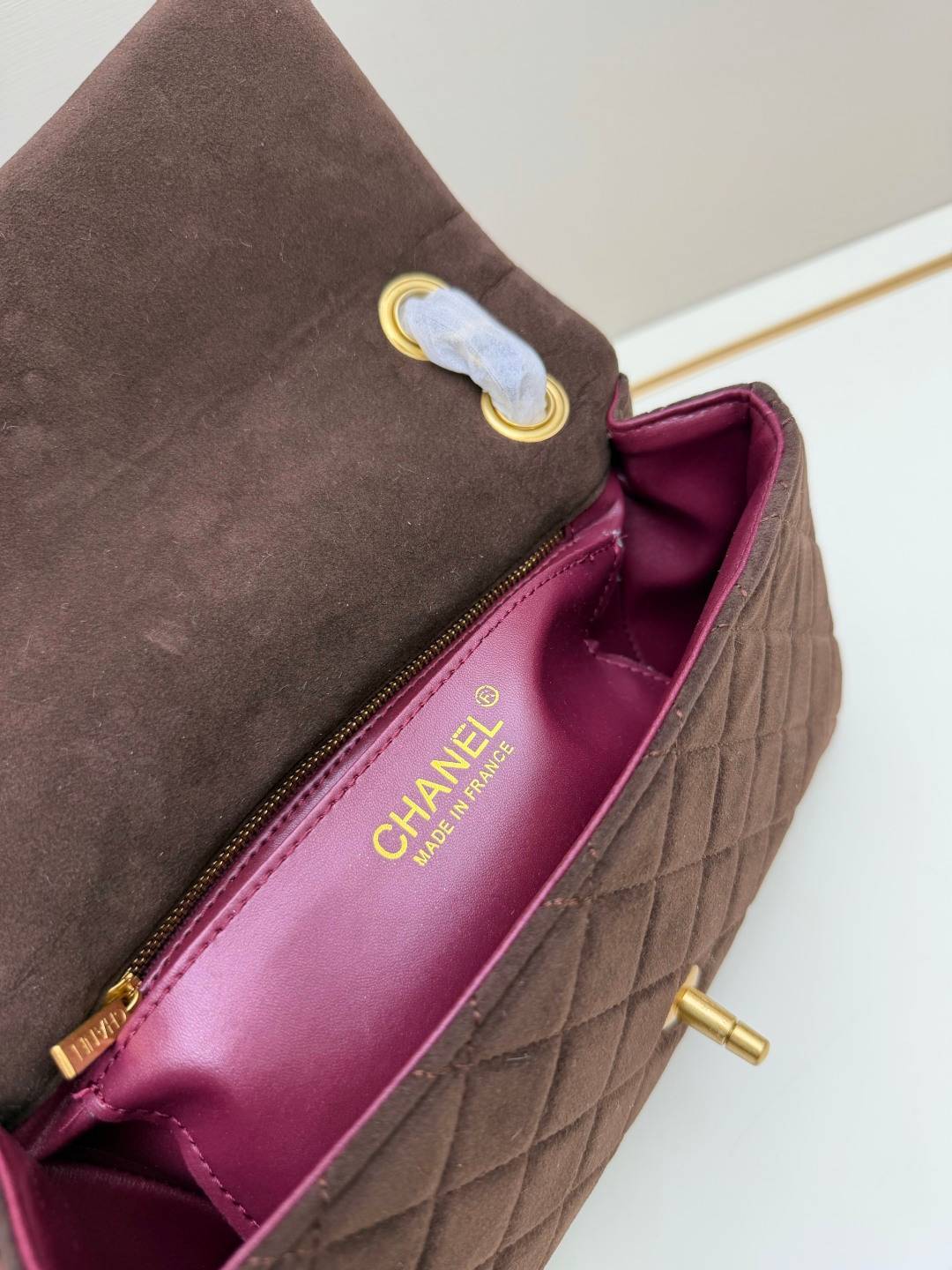 シャネル CHANEL マトラッセ ラムスキン チェーンショルダーバッグ ブラック ベージュ レッド ボルドー ゴールド - 画像 18