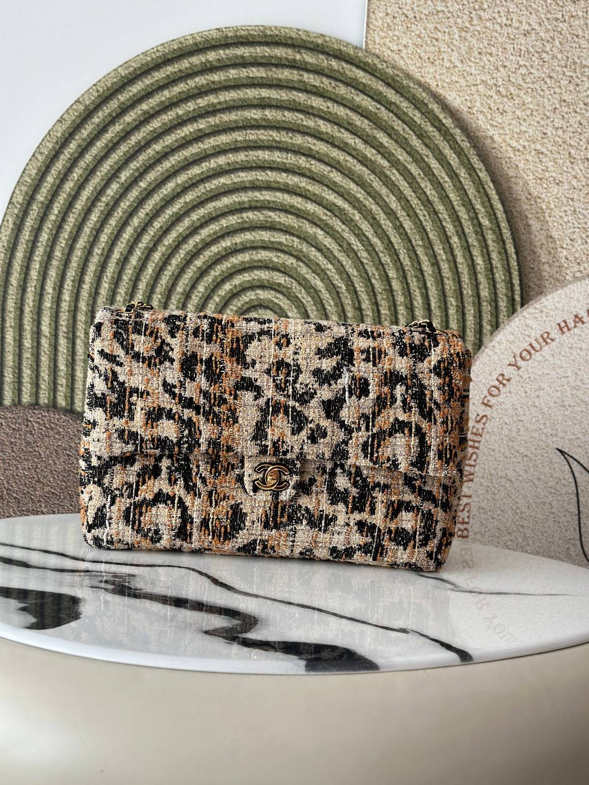 シャネル CHANEL マトラッセ ツイード キャビアスキン フラップバッグ ゴールド金具 ターンロック レディース ブ