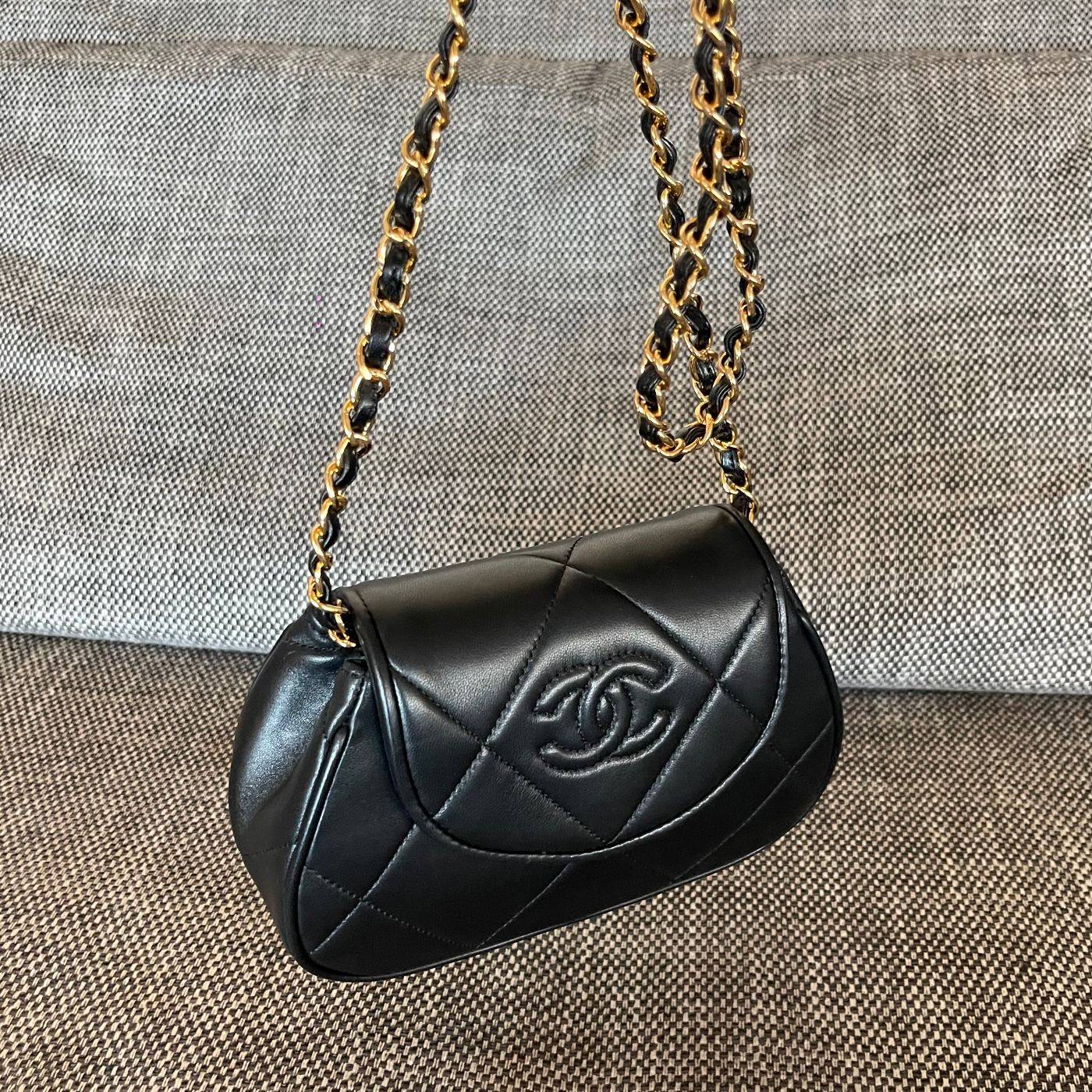 シャネル CHANEL マトラッセ チェーンショルダーバッグ キャビアスキン ゴールド金具 レディース ブラック - 画像 7