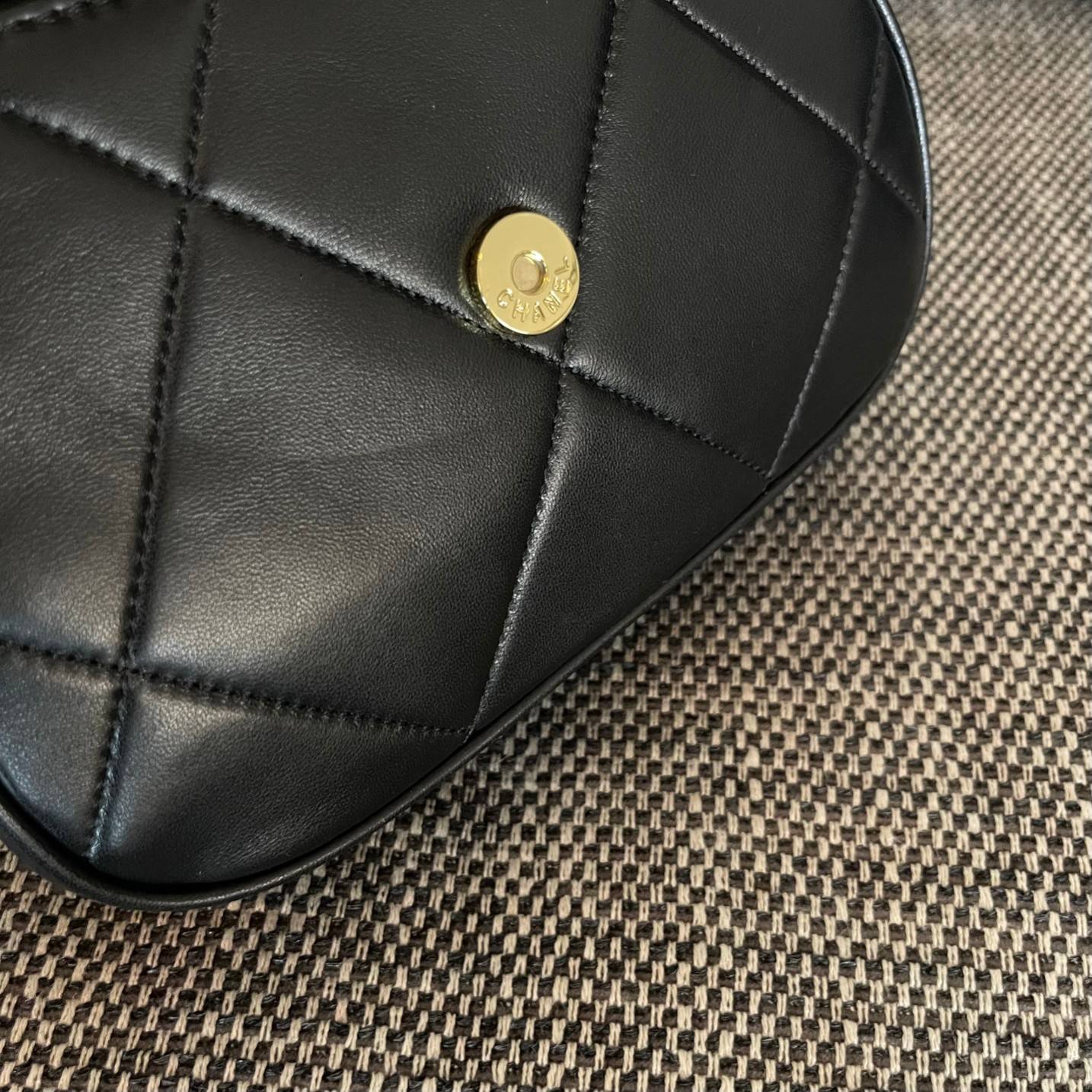 シャネル CHANEL マトラッセ チェーンショルダーバッグ キャビアスキン ゴールド金具 レディース ブラック - 画像 8