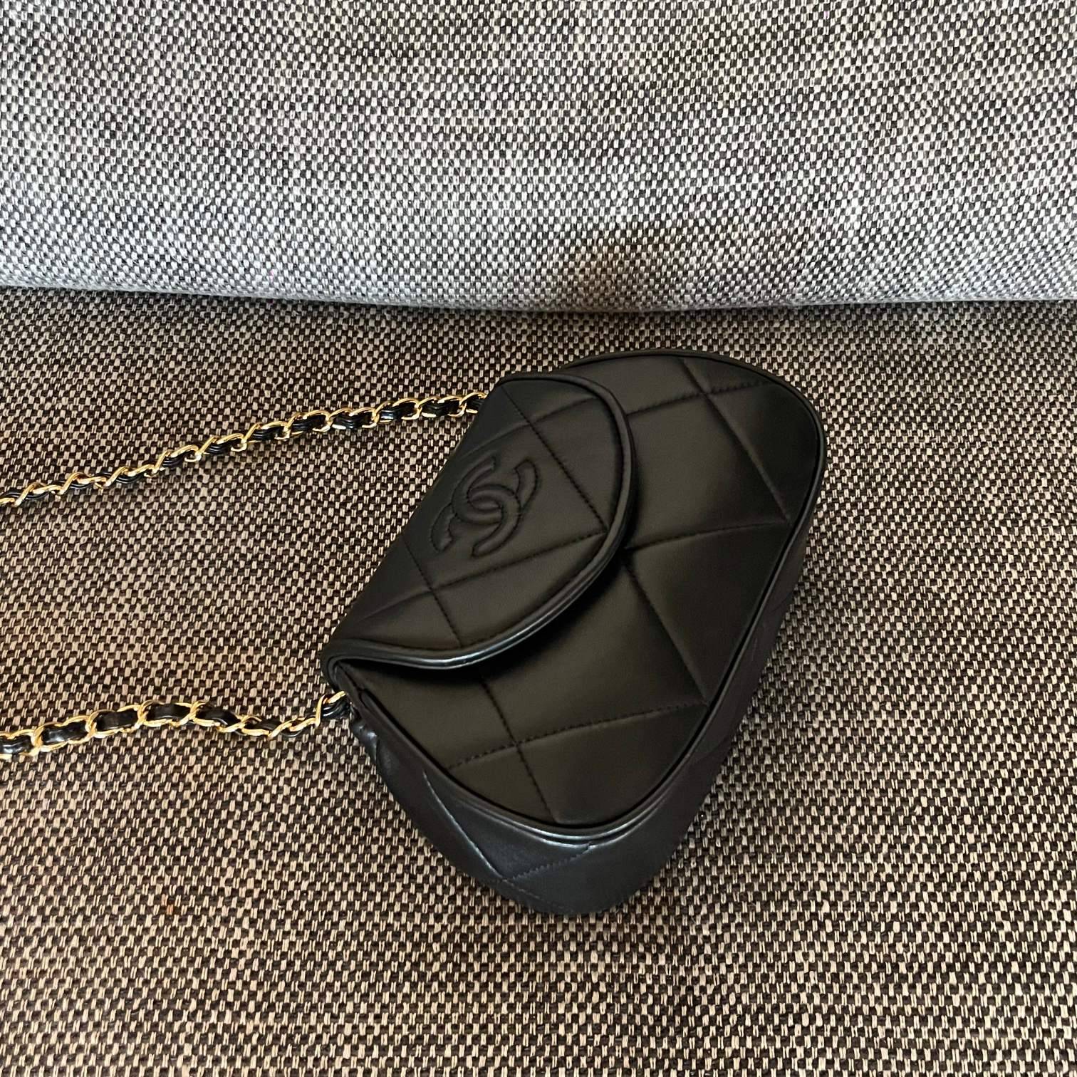 シャネル CHANEL マトラッセ チェーンショルダーバッグ キャビアスキン ゴールド金具 レディース ブラック - 画像 10