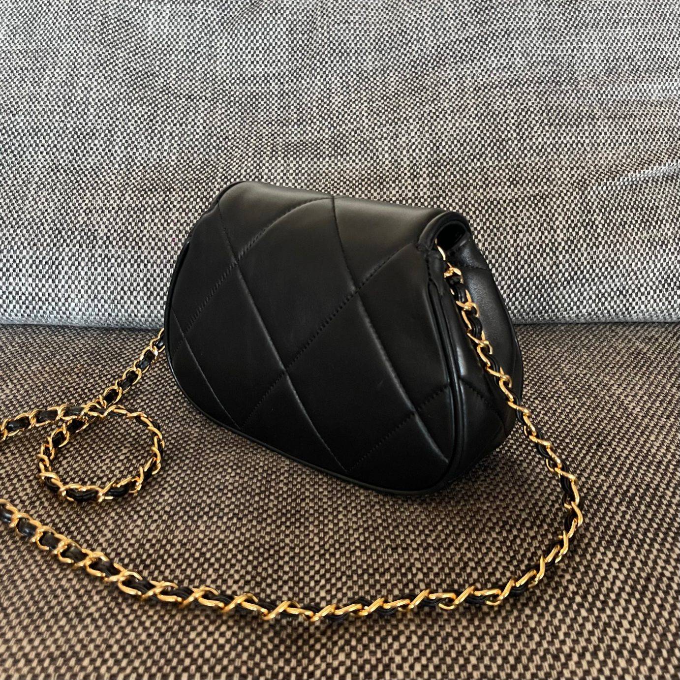 シャネル CHANEL マトラッセ チェーンショルダーバッグ キャビアスキン ゴールド金具 レディース ブラック - 画像 11