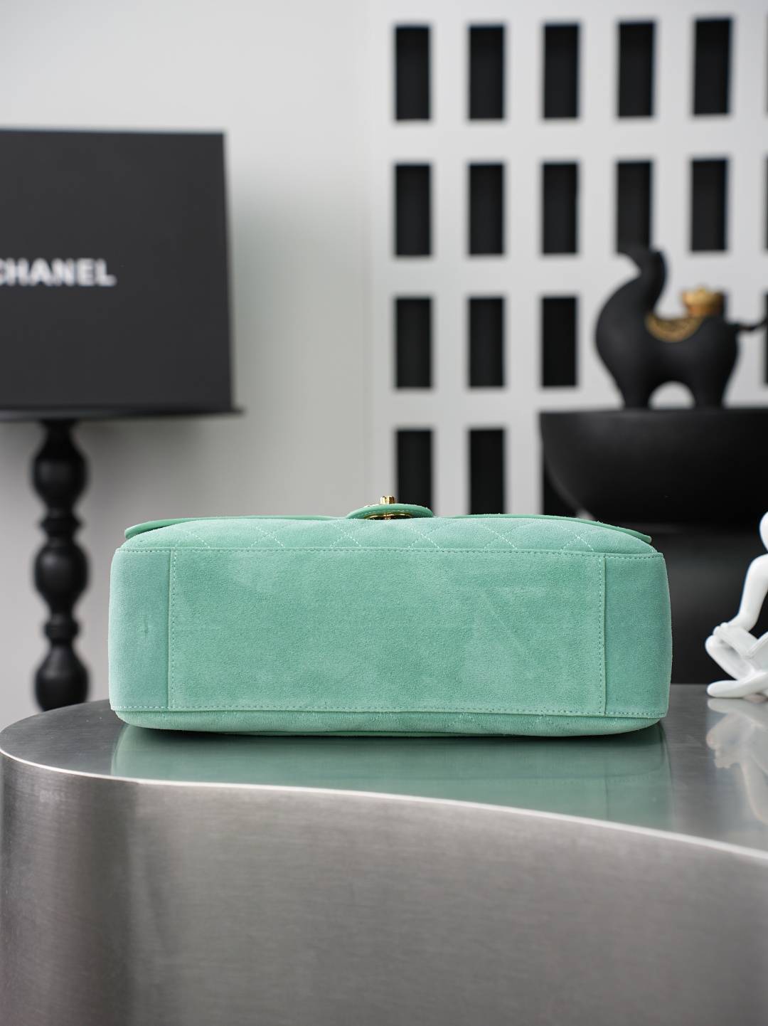 シャネル CHANEL マトラッセ ラムスキン チェーンショルダーバッグ ブラック ゴールド金具 レディース - 画像 16