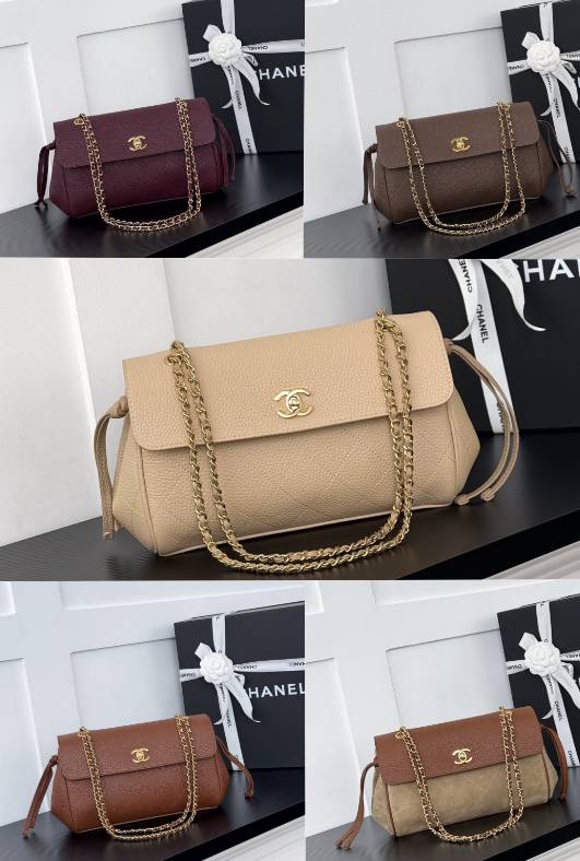 シャネル CHANEL 26A マトラッセ レザー編み込みチェーン フラップバッグ ブラック ベージュ ゴールド金具