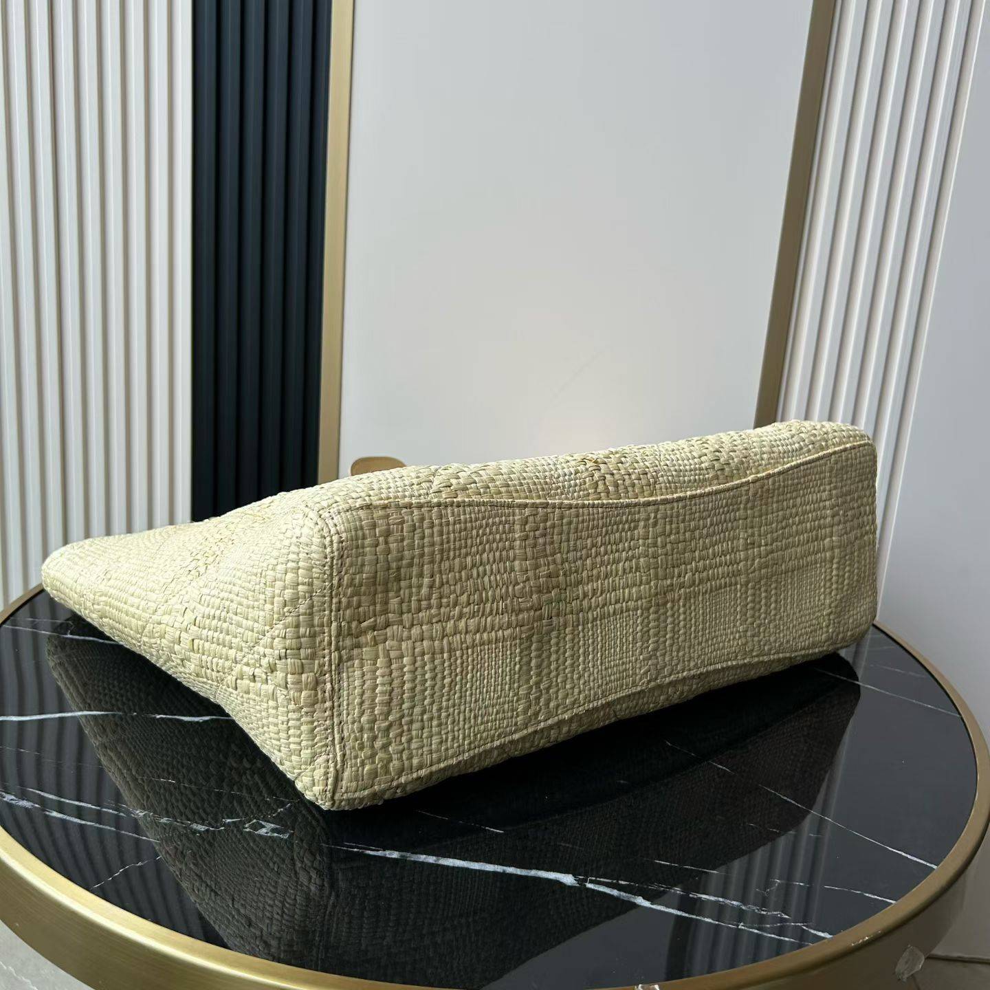 シャネル CHANEL マトラッセ ラムスキン チェーンショルダーバッグ ゴールド金具 レディース ブラック ベージュ - 画像 16
