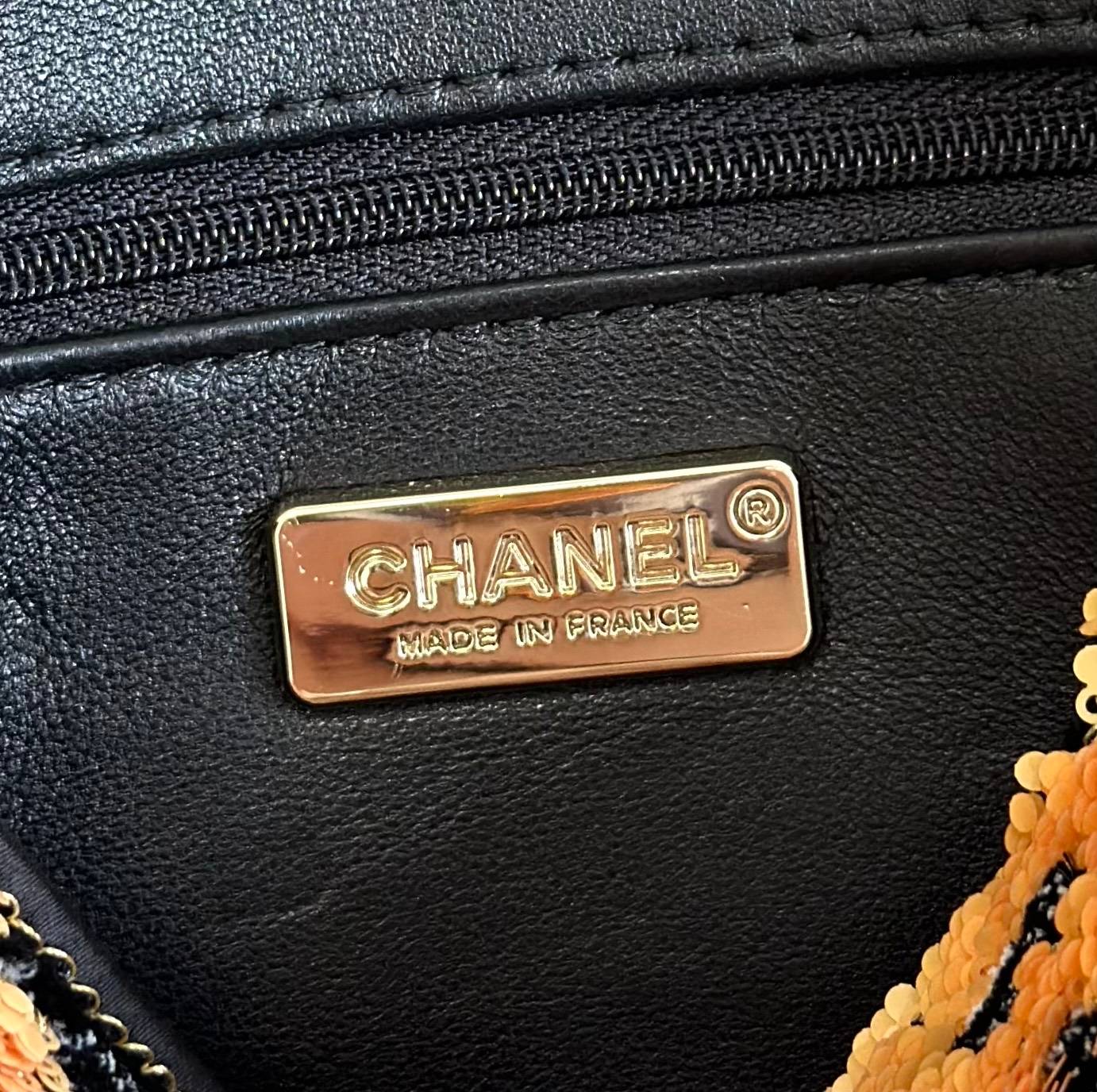 シャネル CHANEL マトラッセ レザー編み込みチェーン フラップバッグ ブラック ゴールド金具 レディース - 画像 2