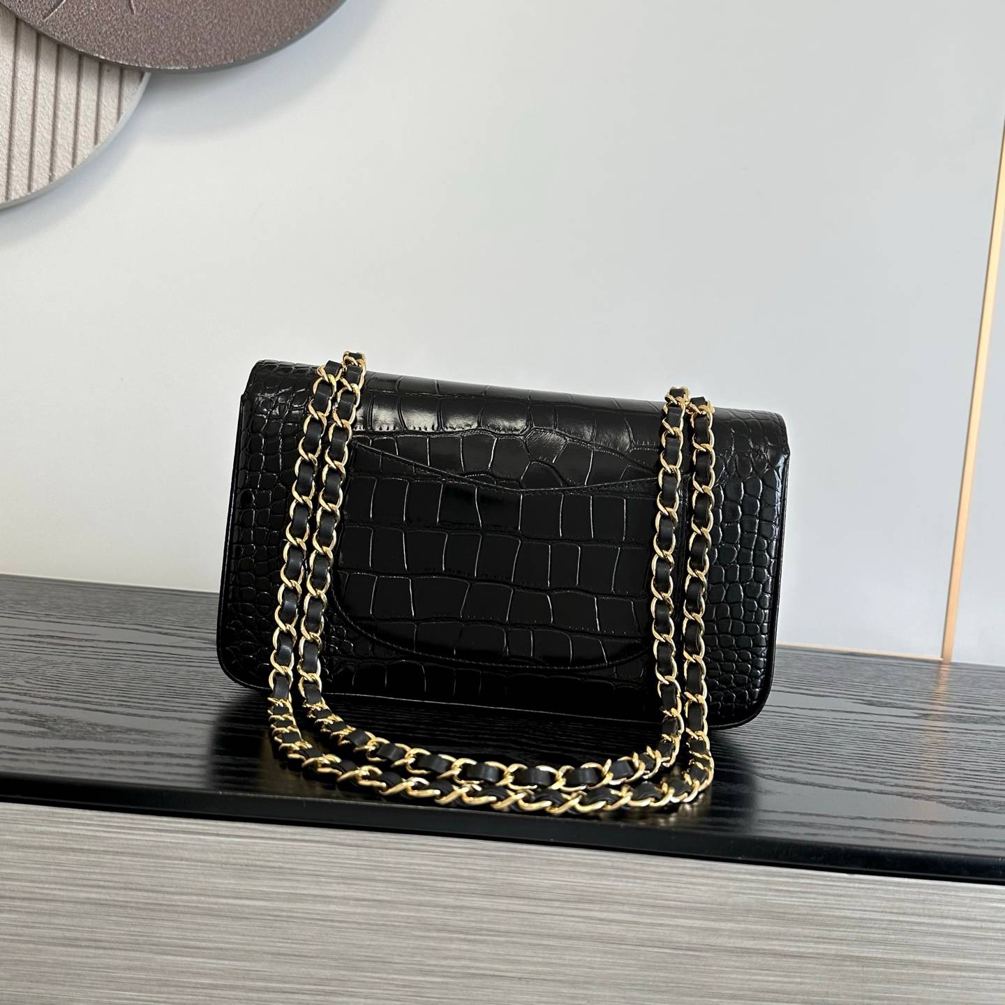 シャネル CHANEL マトラッセ キャビアスキン チェーンショルダーバッグ ブラック ゴールド金具 レディース - 画像 8