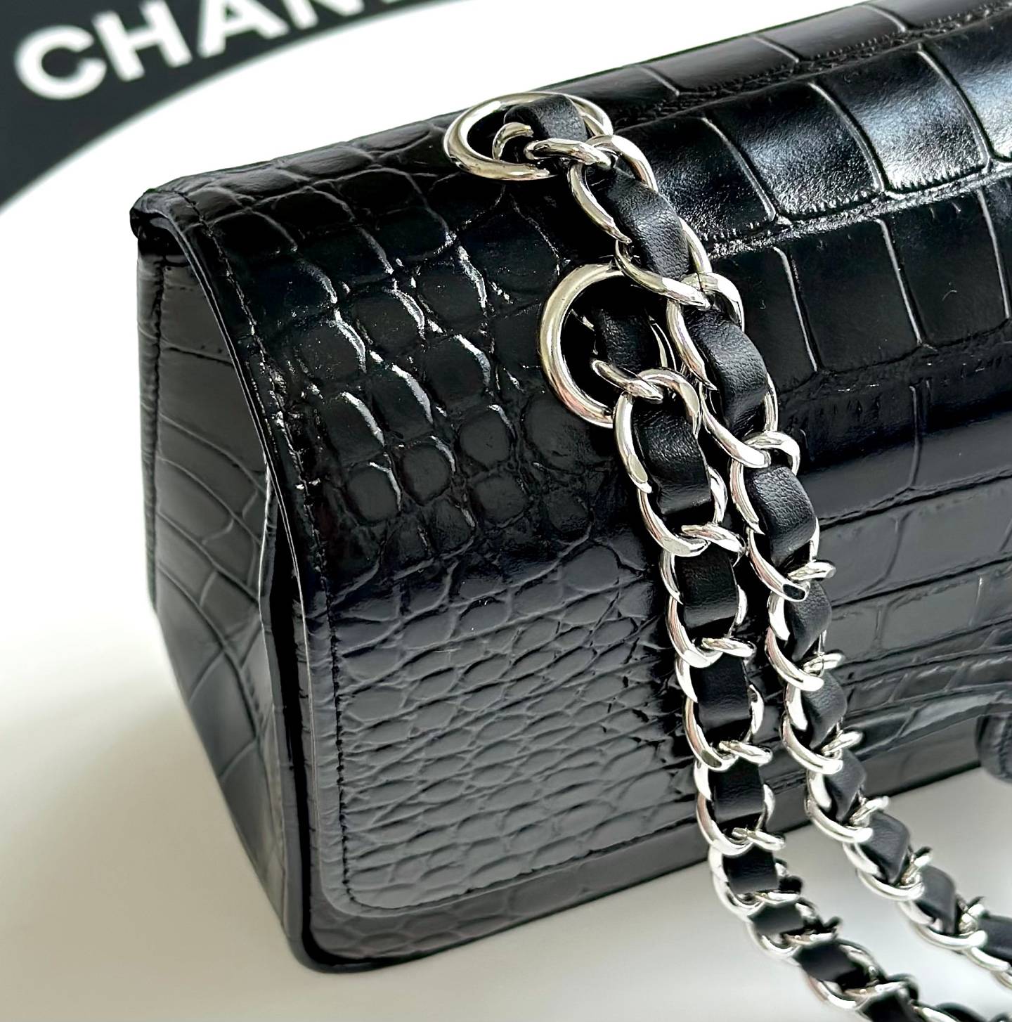 シャネル CHANEL マトラッセ キャビアスキン チェーンショルダーバッグ ブラック ゴールド金具 レディース - 画像 13