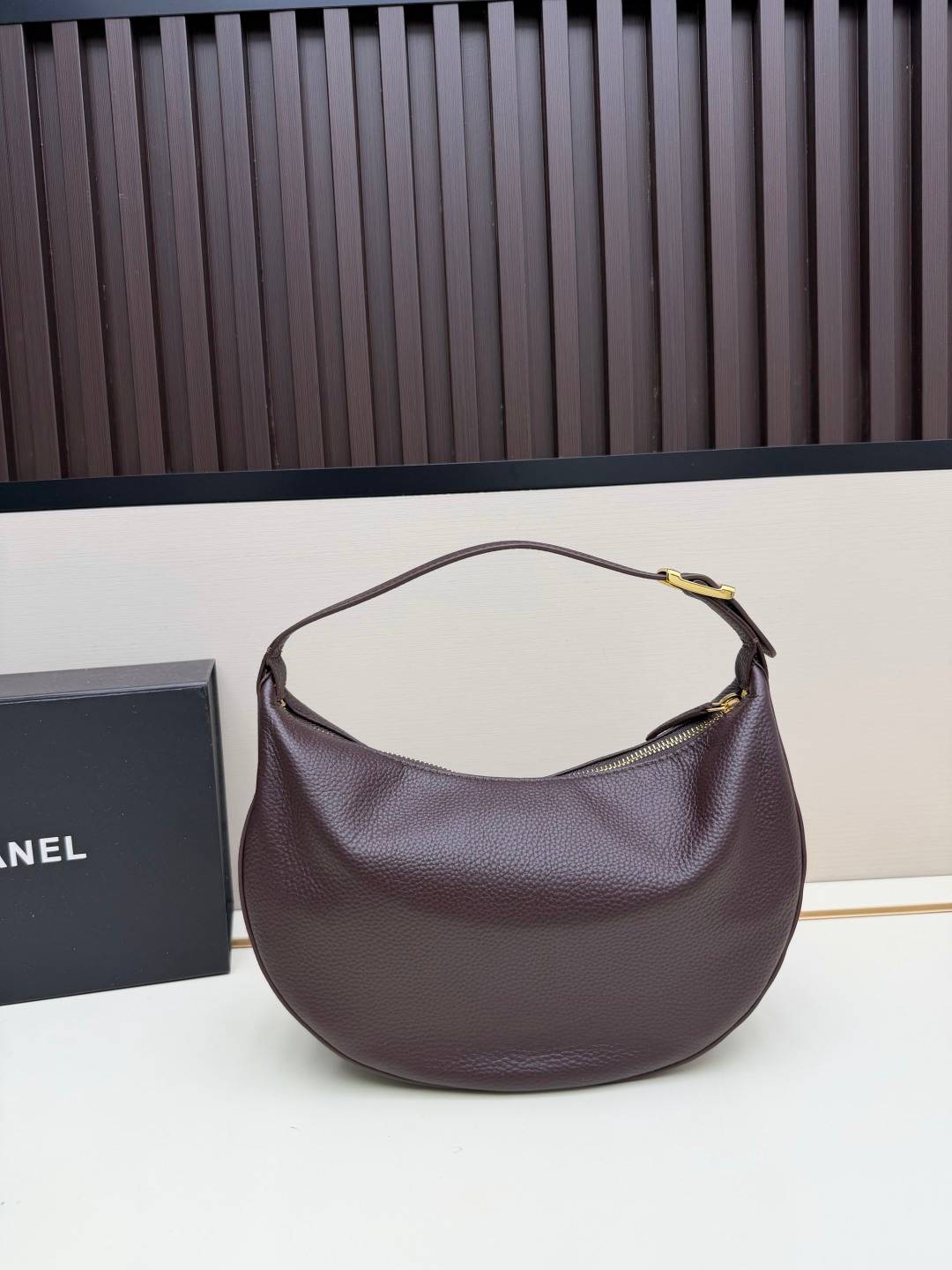 CHANEL シャネル 4905 リッチーファイブ チェーンショルダーバッグ マトラッセ レザー ブラック ブラウン ゴ - 画像 7