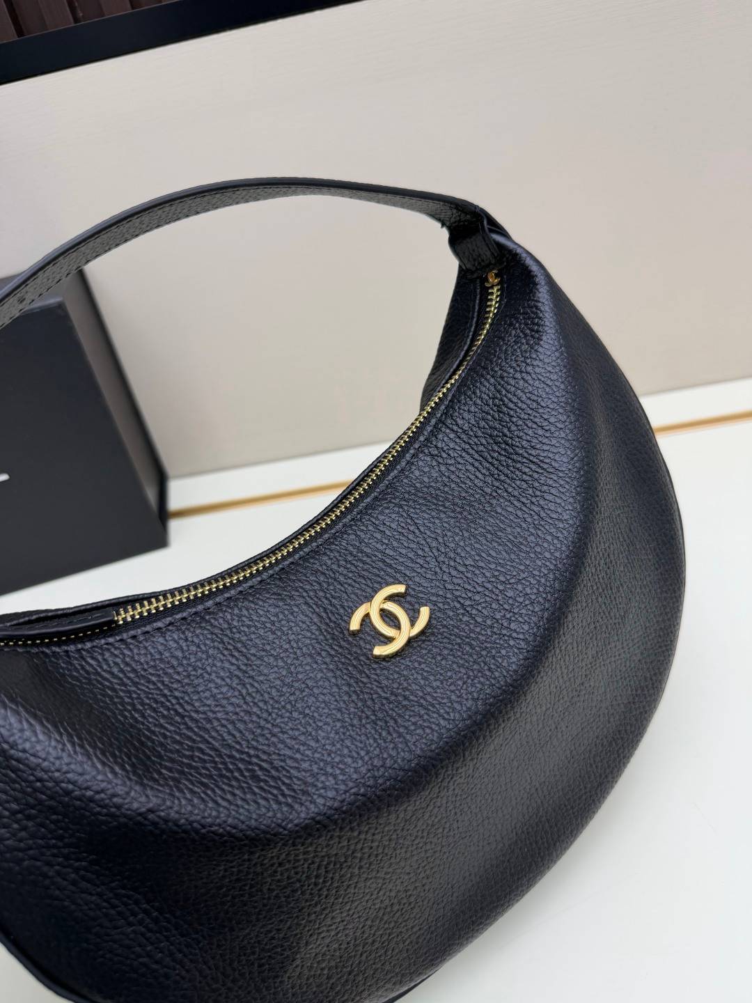 CHANEL シャネル 4905 リッチーファイブ チェーンショルダーバッグ マトラッセ レザー ブラック ブラウン ゴ - 画像 12