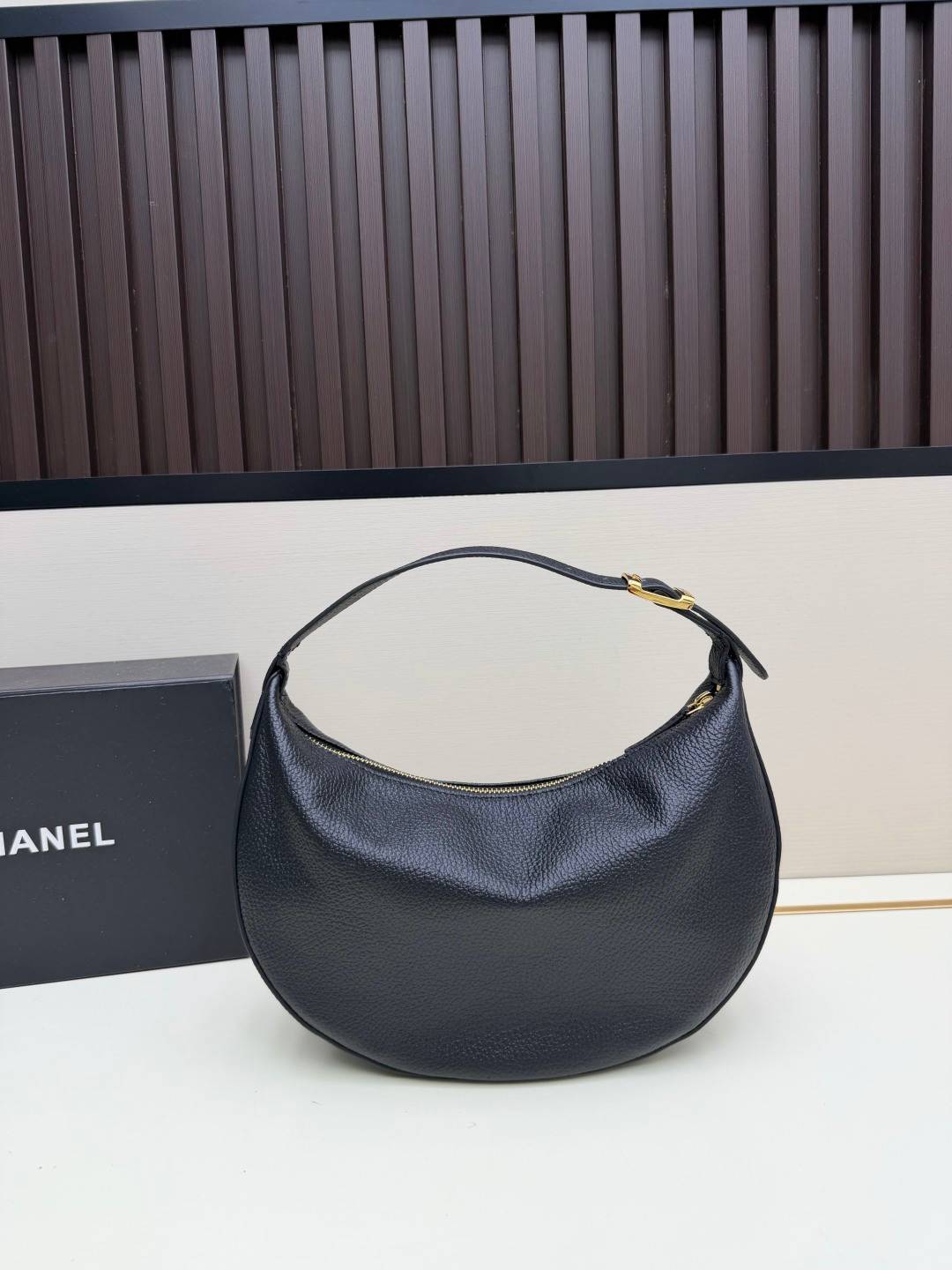 CHANEL シャネル 4905 リッチーファイブ チェーンショルダーバッグ マトラッセ レザー ブラック ブラウン ゴ - 画像 15